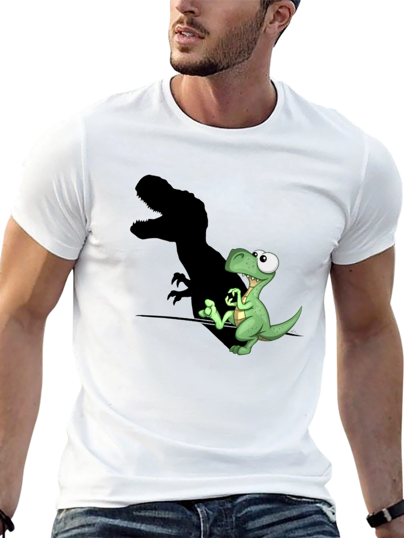 Dinosaur T-Rex Shadow Graphic Tee