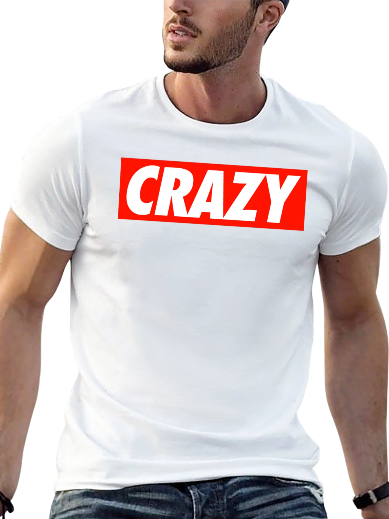 Crazy Graphic Tee - Bold Statement T-Shirt