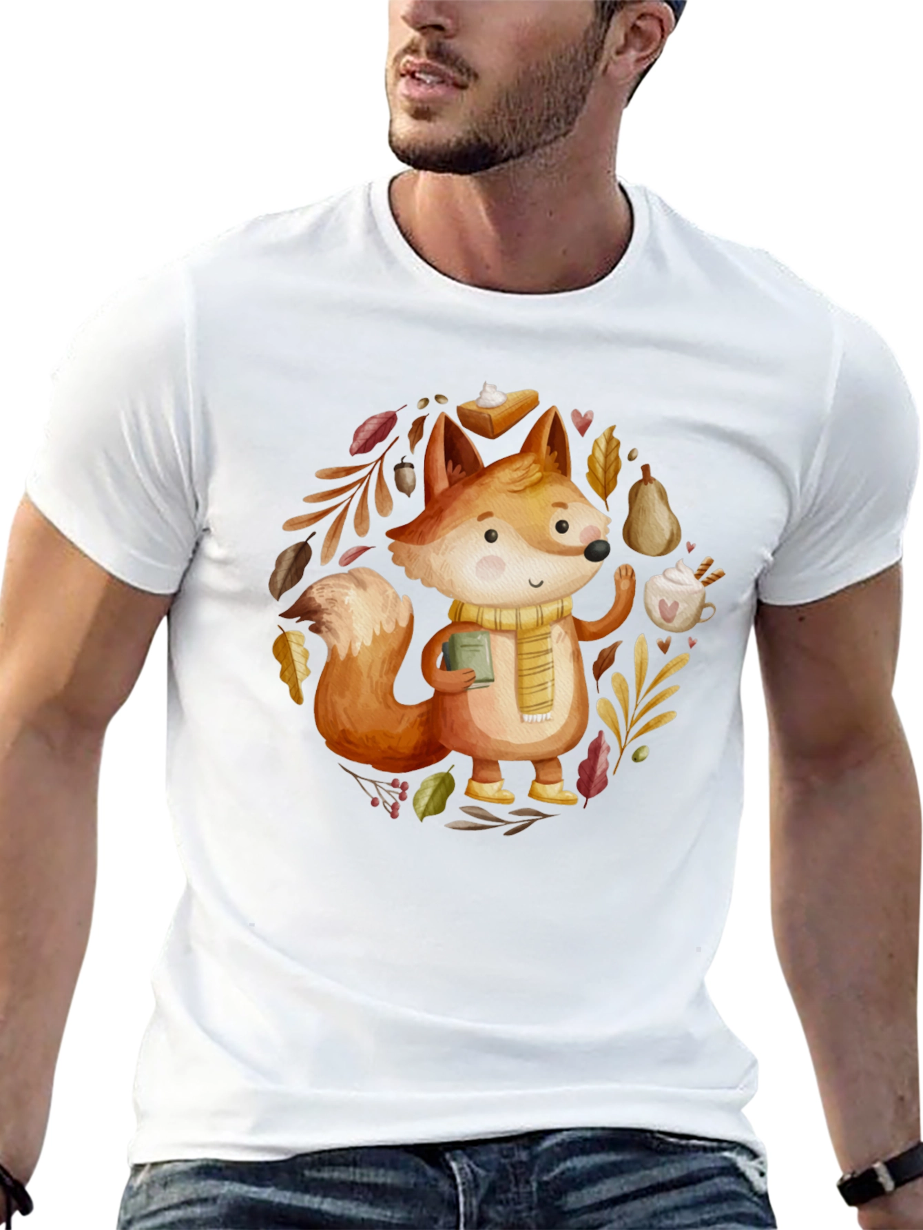 Autumn Fox T-Shirt: Cozy Fall Vibes