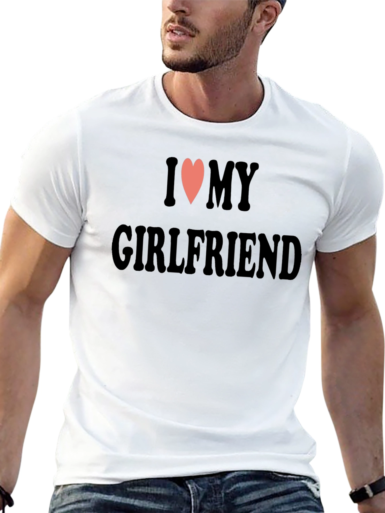 I Heart My Girlfriend Black T-Shirt