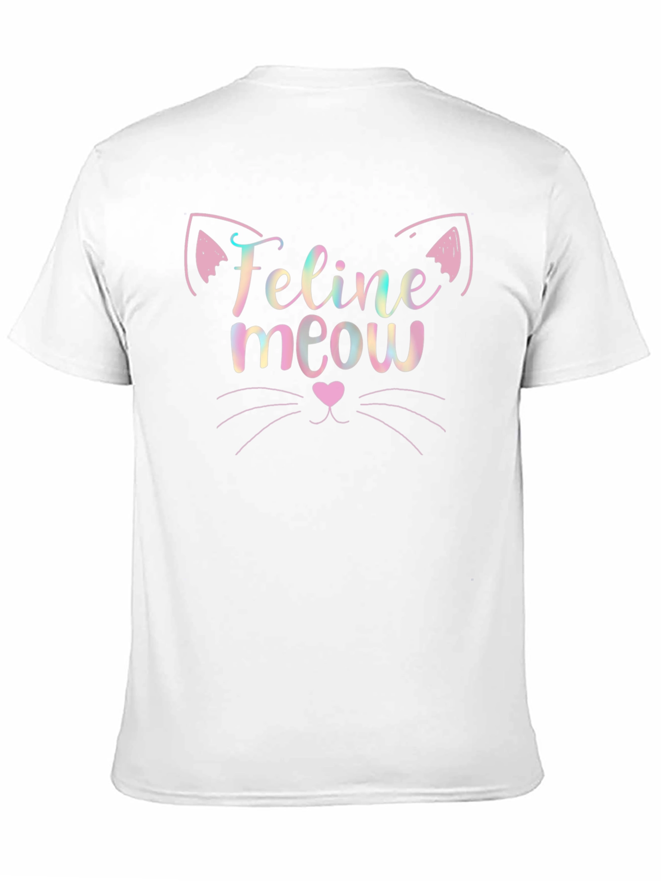Feline Meow Graphic Tee - Soft Cotton Blend