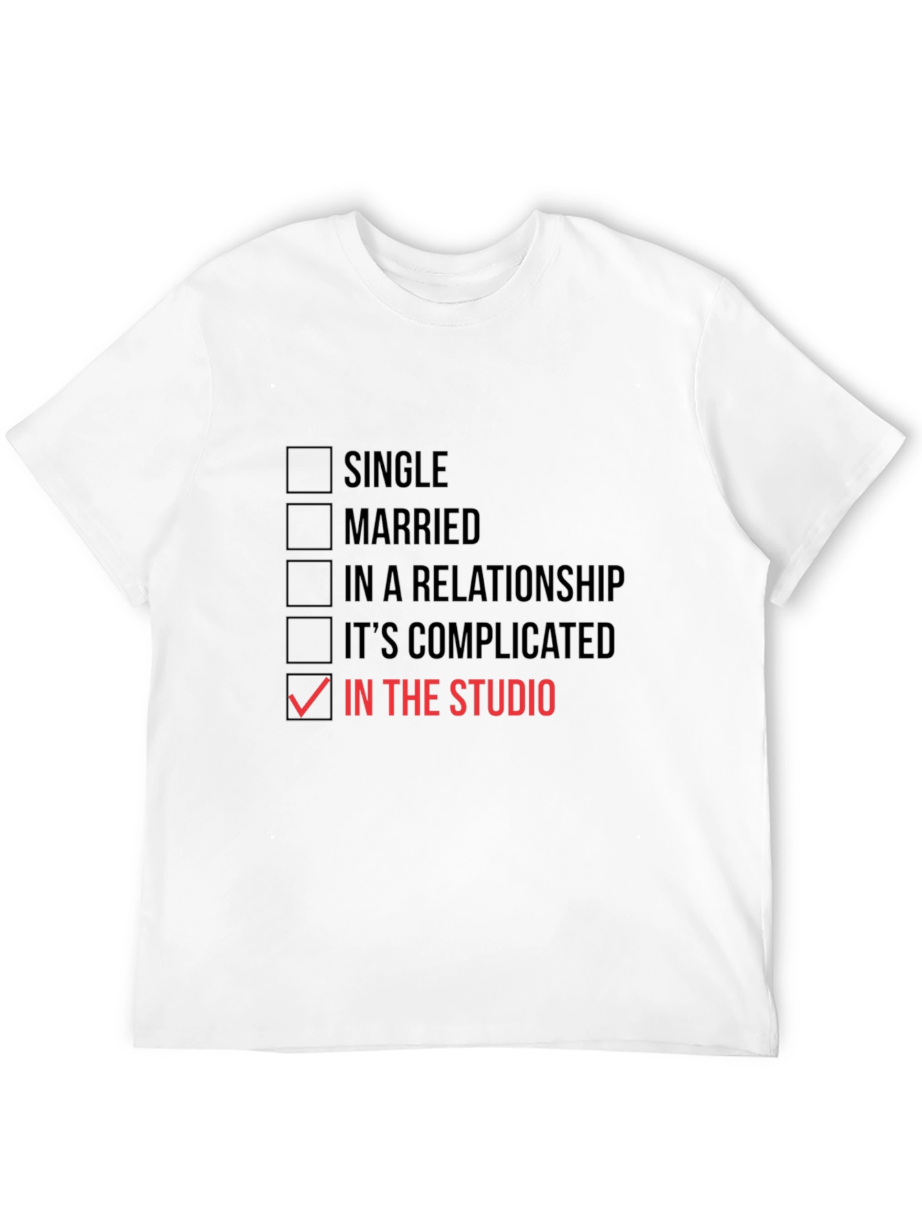 In The Studio T-Shirt - Musician Humor Tee