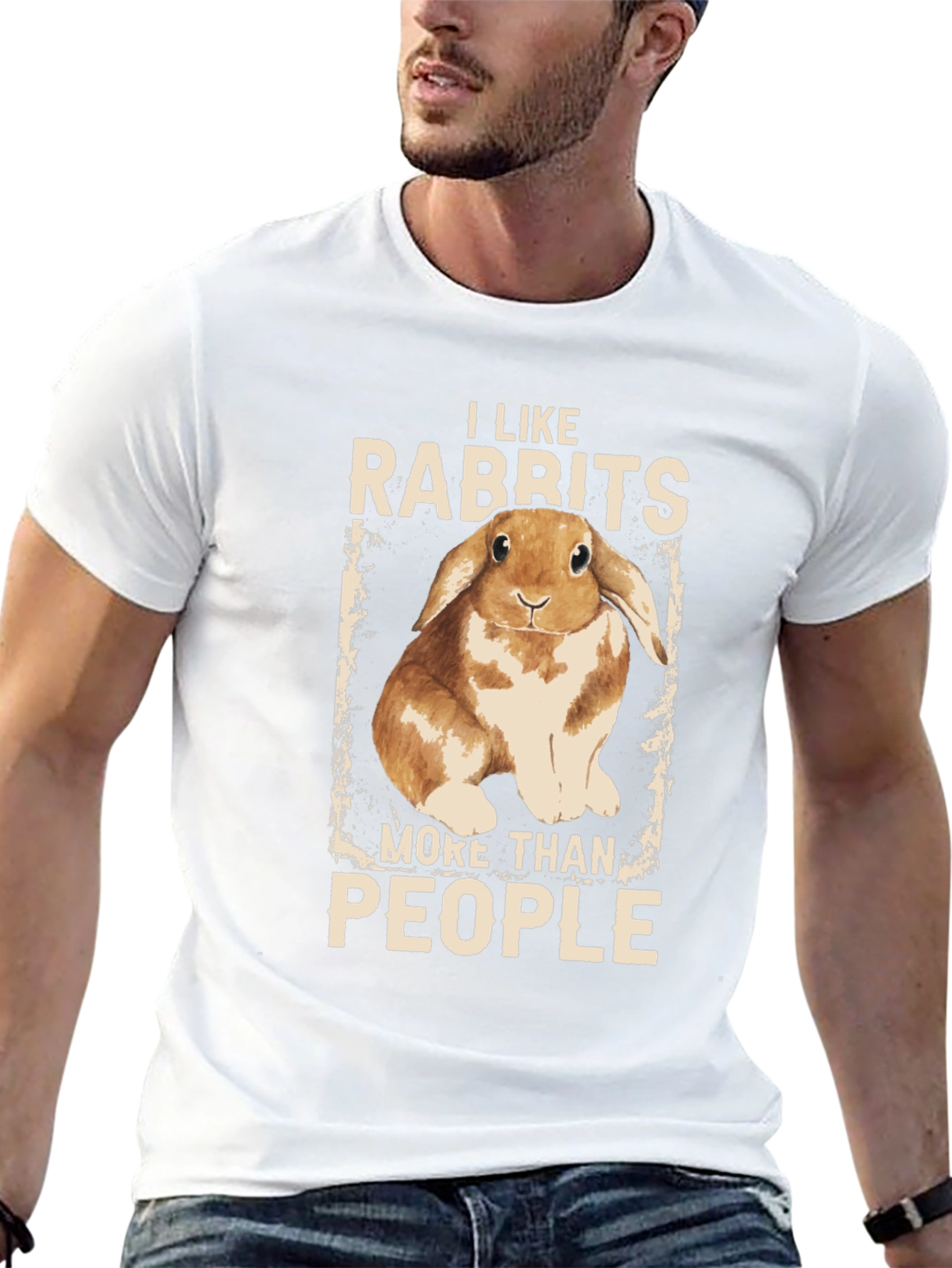I Like Rabbits More Than People T-Shirt