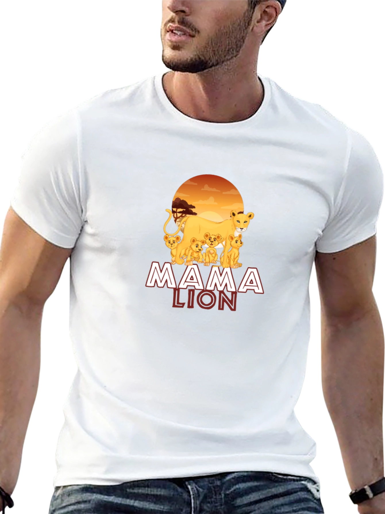 Mama Lion Graphic T-Shirt