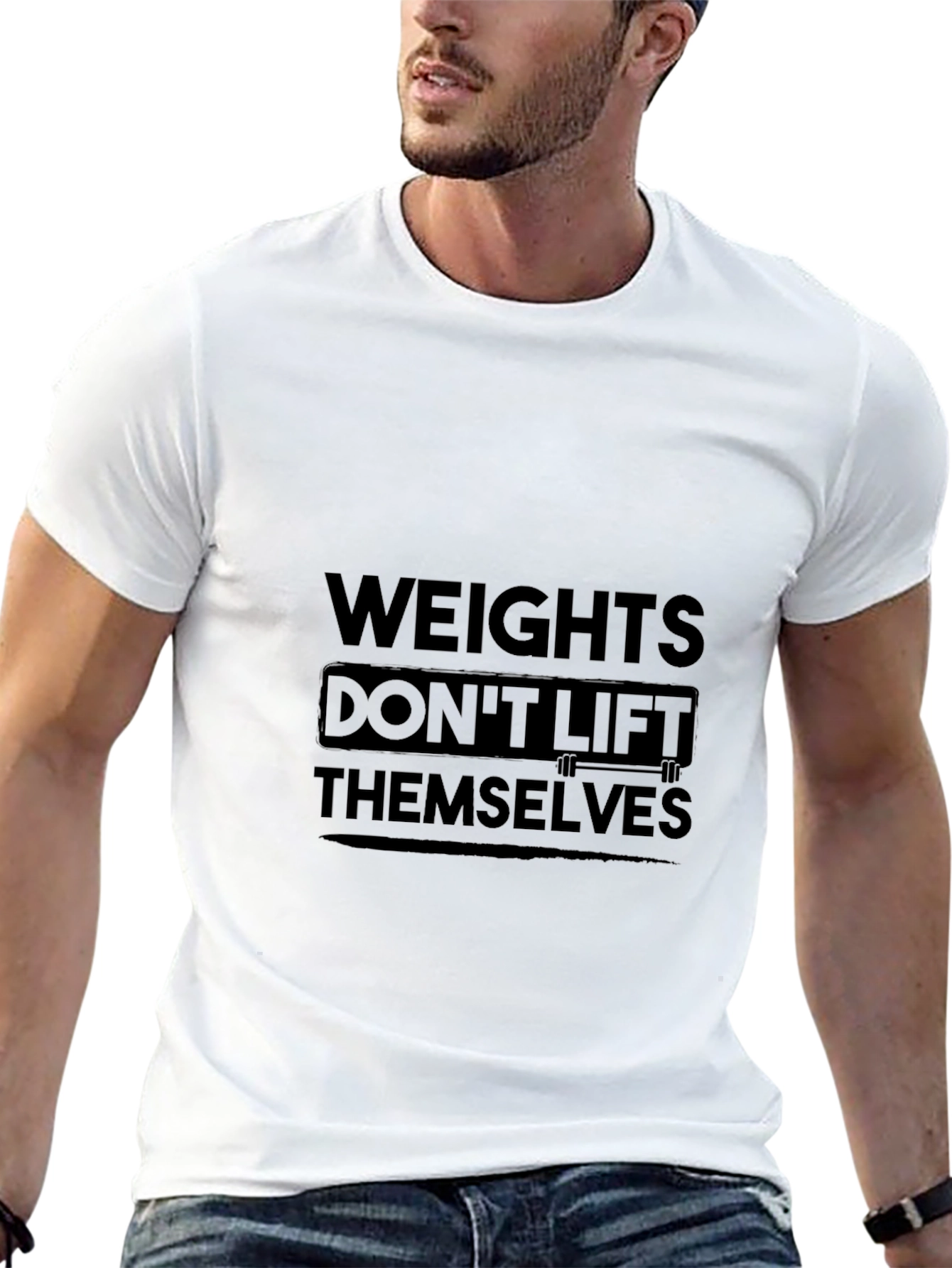 Weights Dont Lift Themselves Graphic Tee