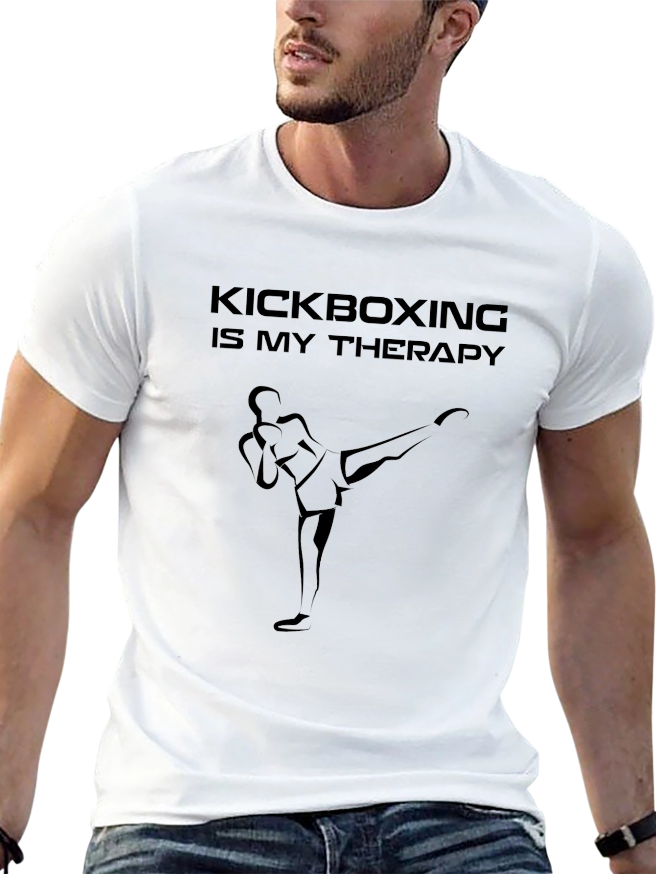 Kickboxing Therapy T-Shirt - Martial Arts Graphic Tee