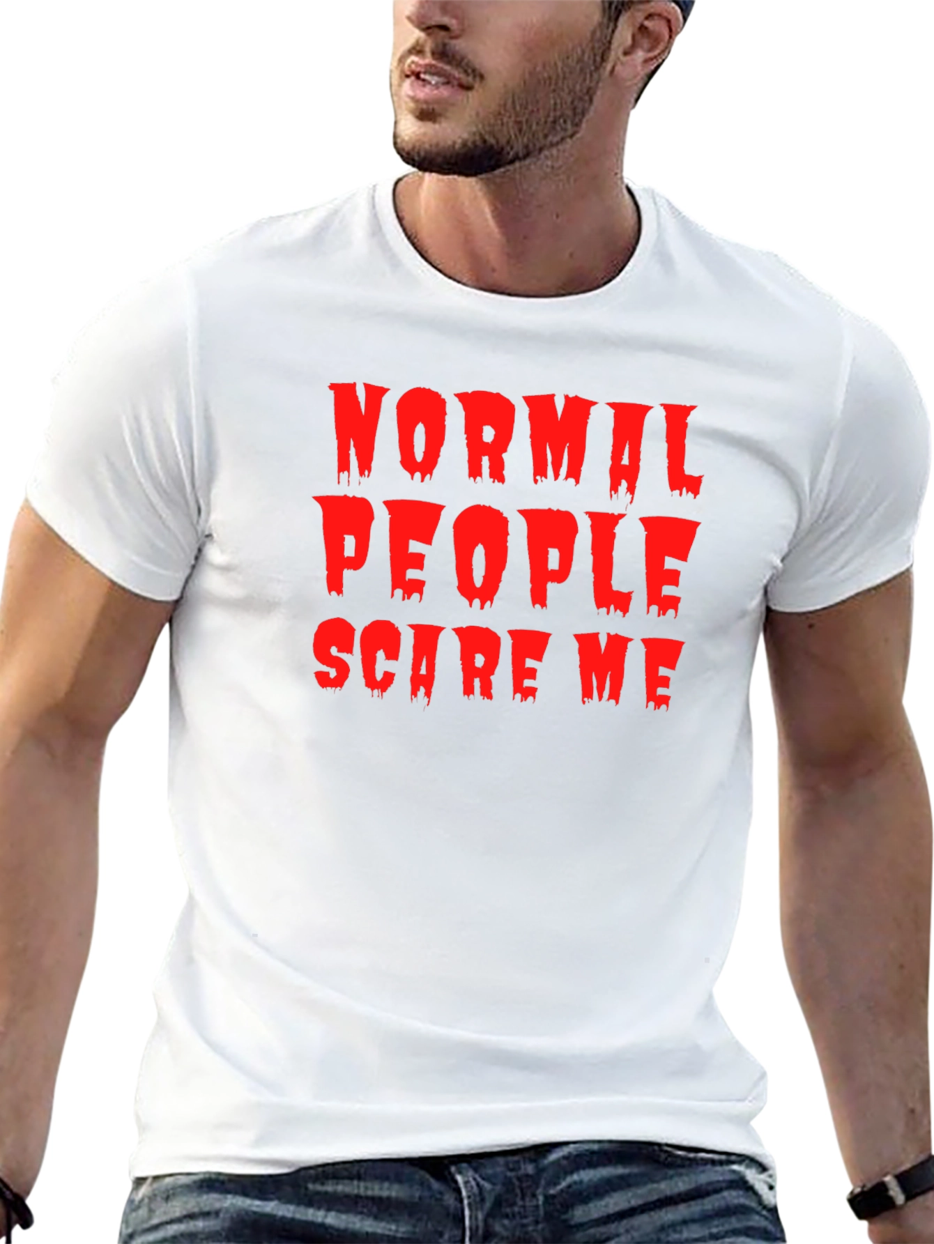 Normal People Scare Me T-Shirt - Halloween Tee