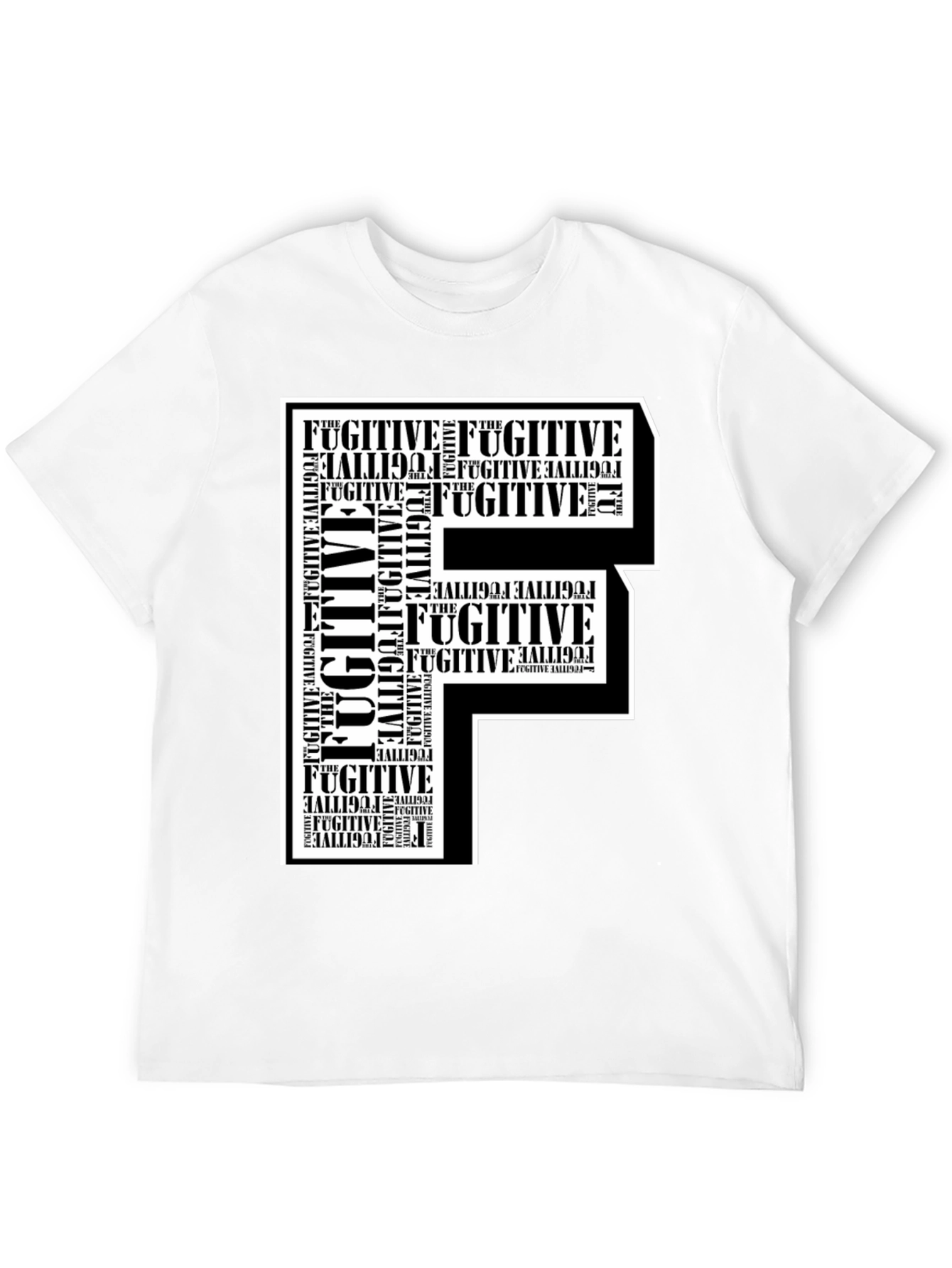 Fugitive F Graphic Print T-Shirt