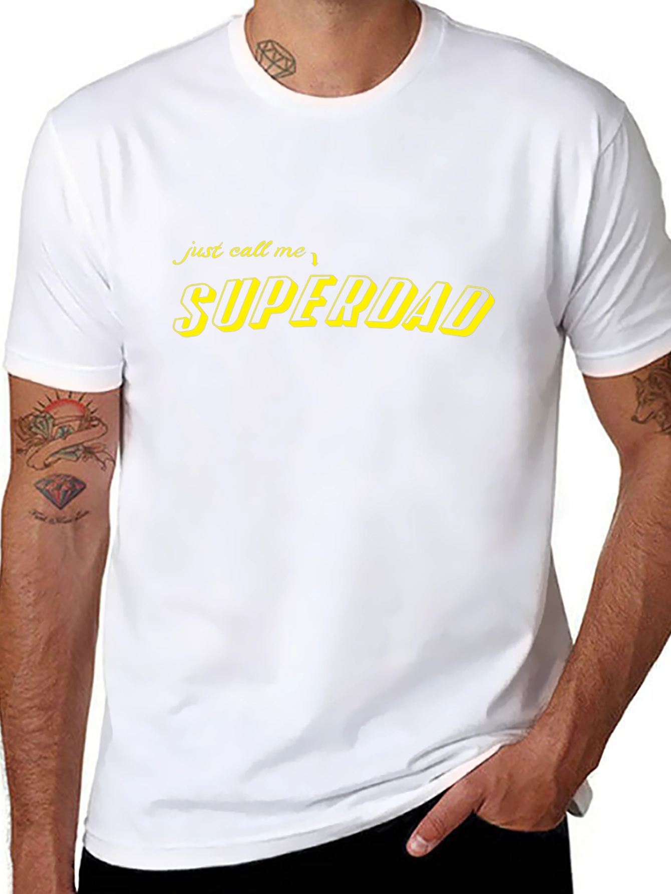 Superdad Black T-Shirt - Perfect for Fathers Day