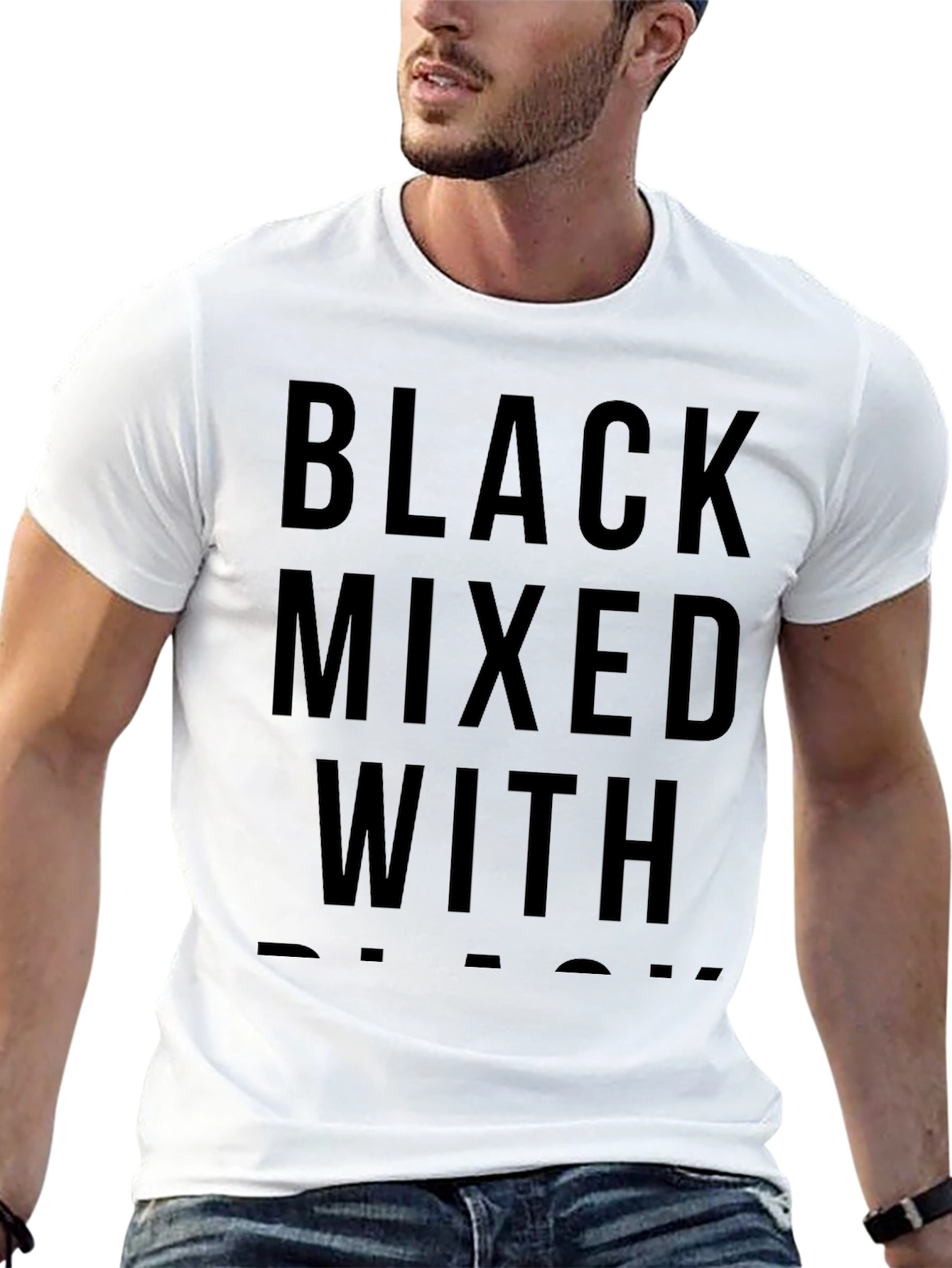 Black Mixed With T-Shirt