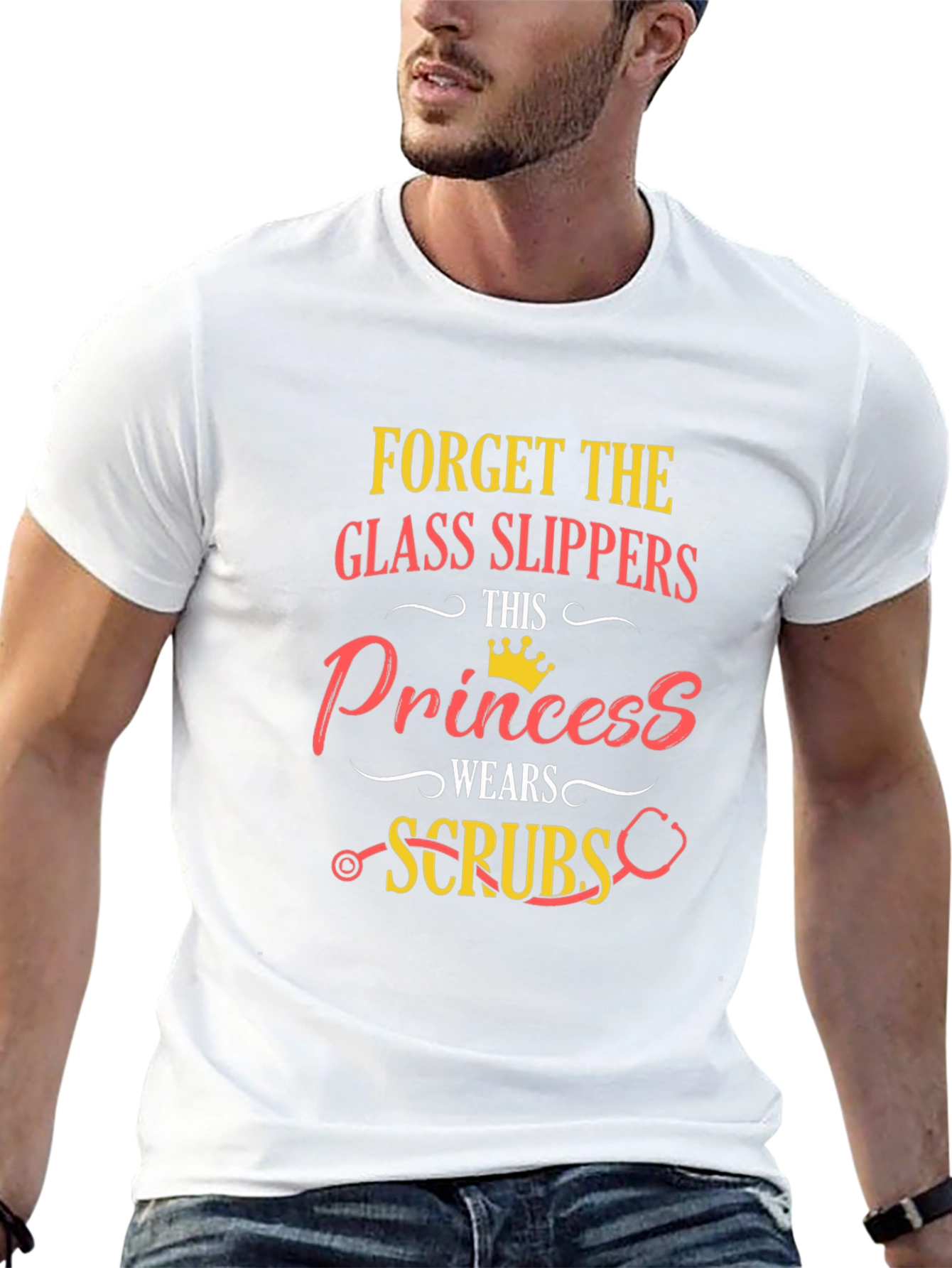 Princess Wears Scrubs Graphic Tee