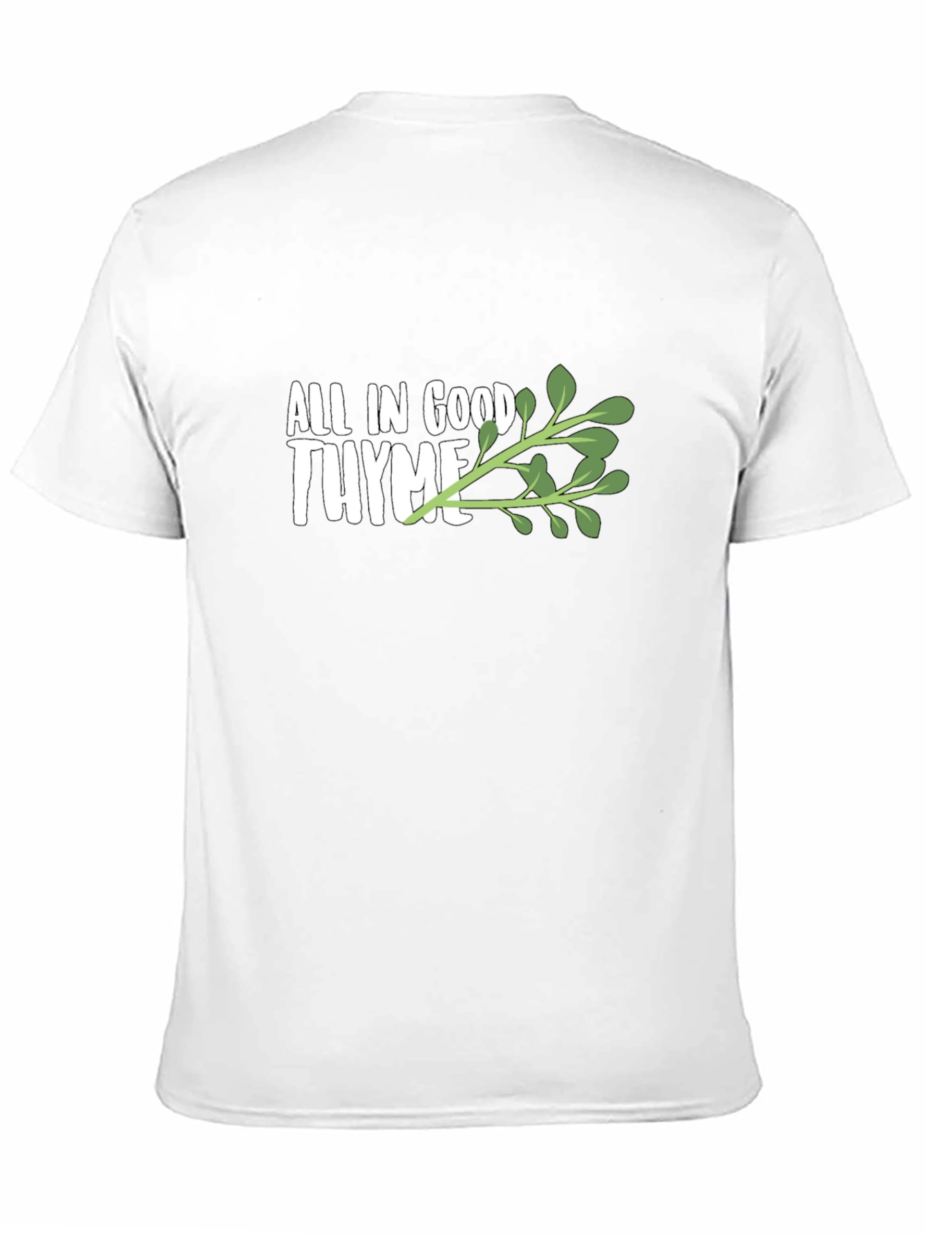 All in Good Thyme Black Graphic Tee