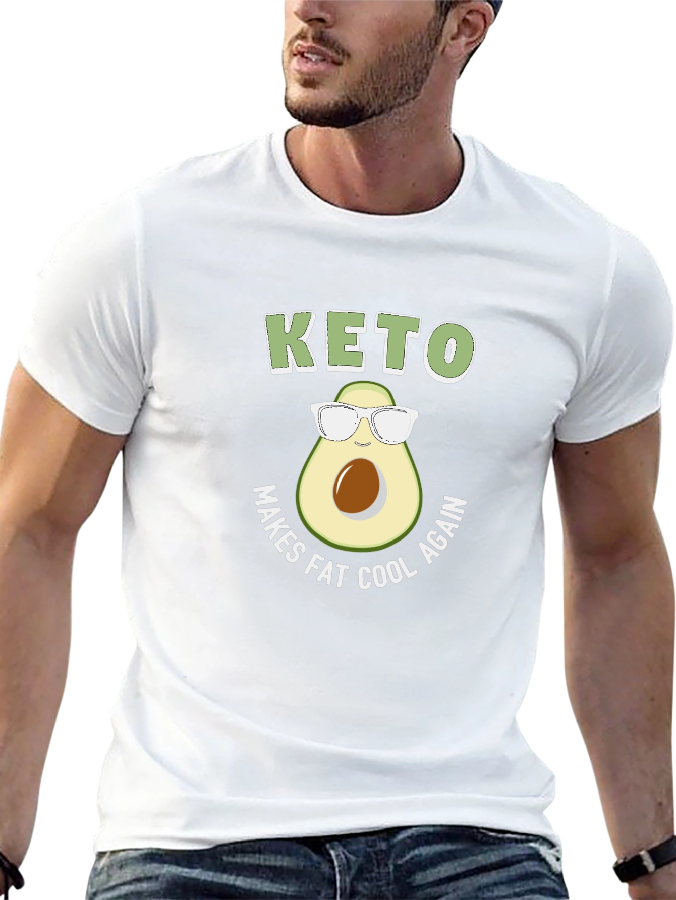 Keto Makes Fat Cool Again Avocado T-Shirt