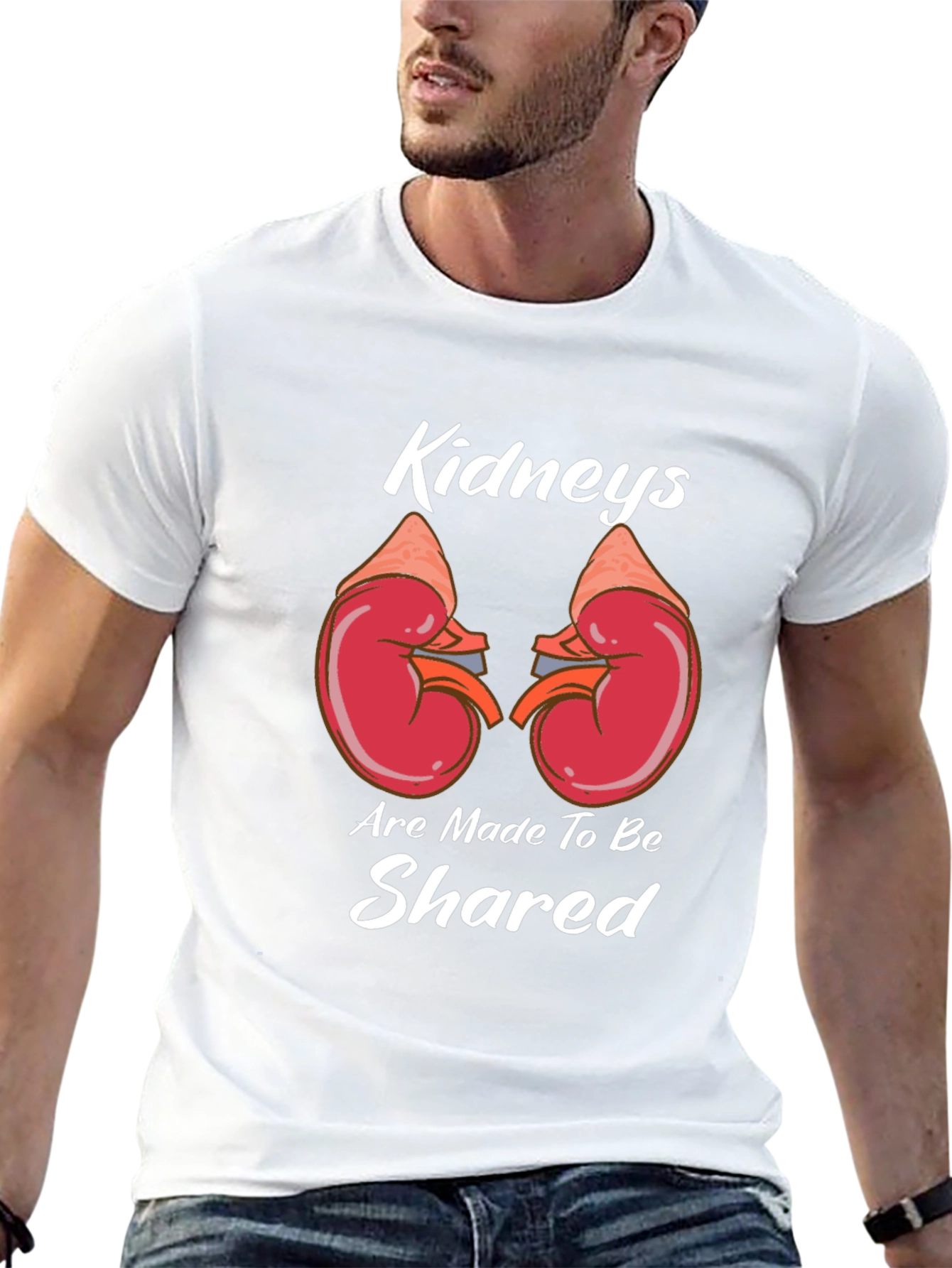 Kidneys Are Made To Be Shared Black T-Shirt