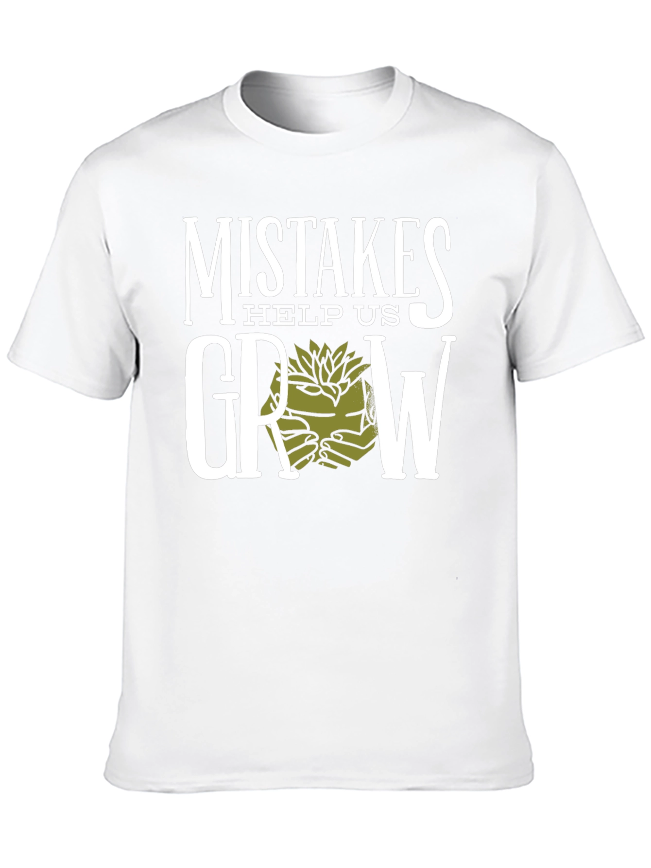 Mistakes Help Us Grow Graphic T-Shirt - Black