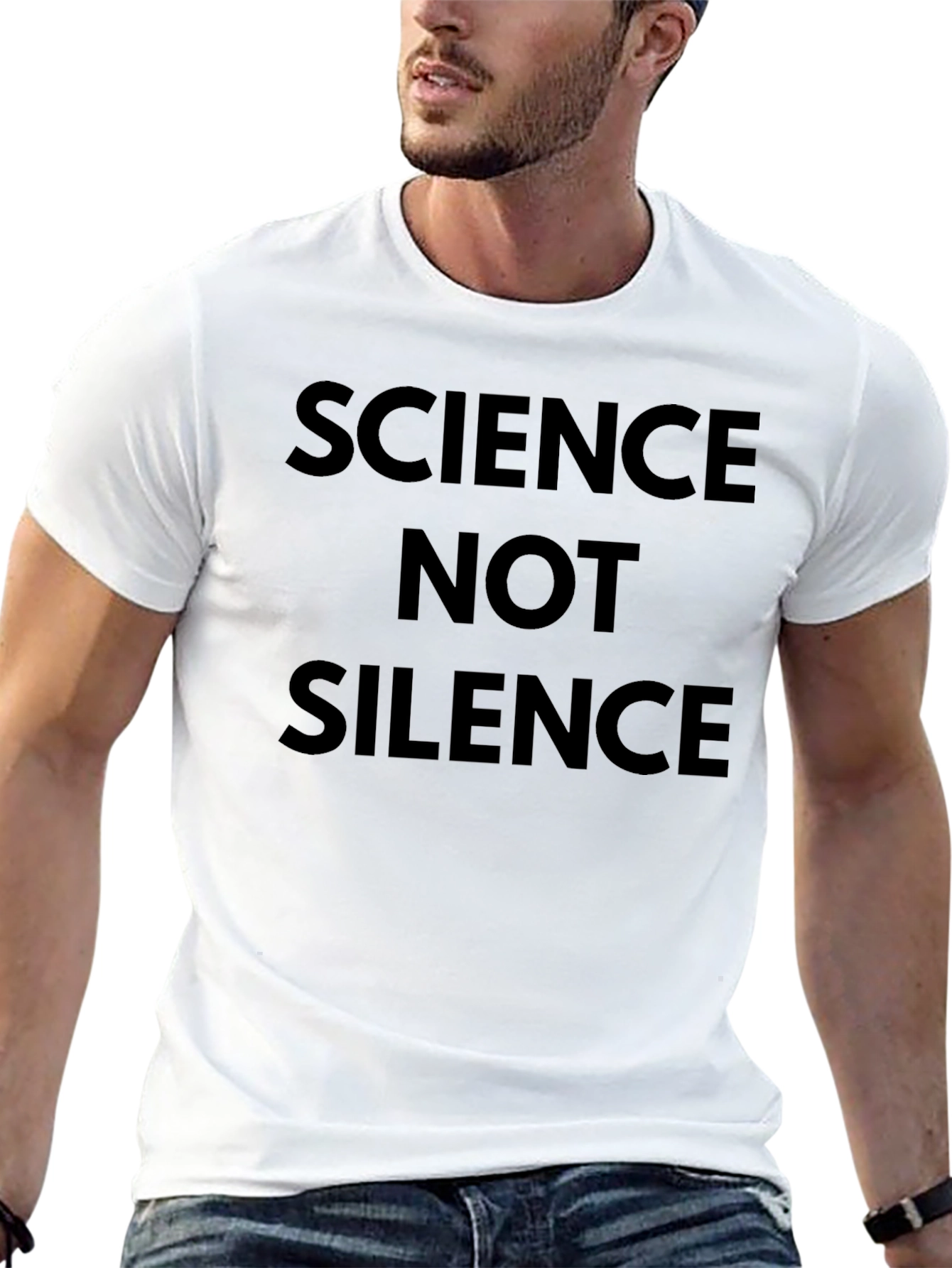 Science Not Silence Black T-Shirt