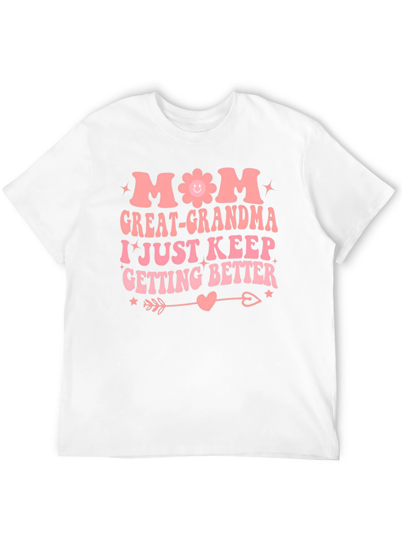 Mom Great-Grandma Black Graphic T-Shirt