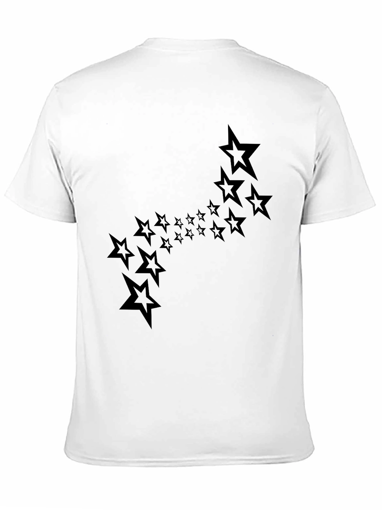 Stylish Black Star Graphic Tee - Modern Casual Wear