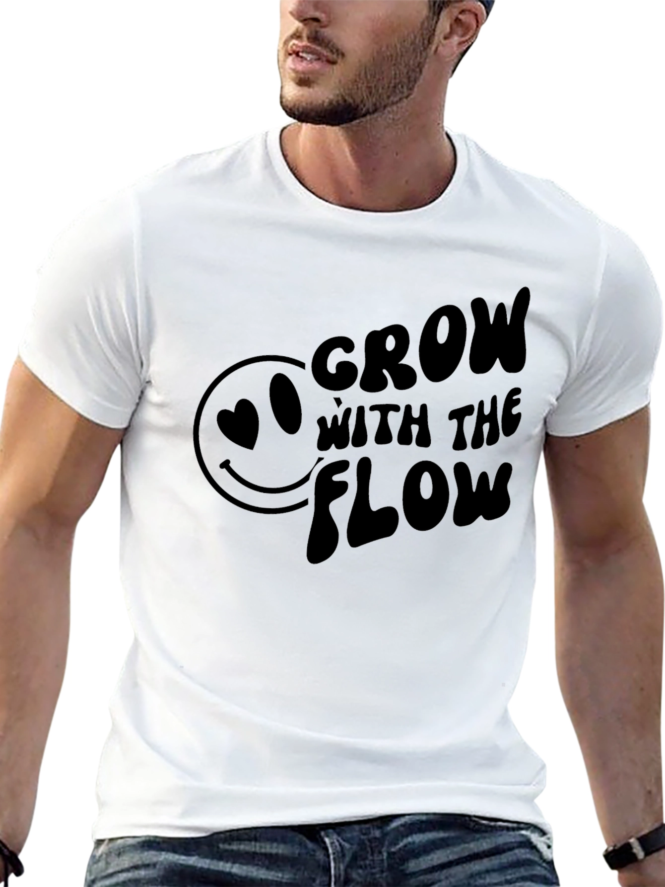 Grow With The Flow Graphic Tee - Black
