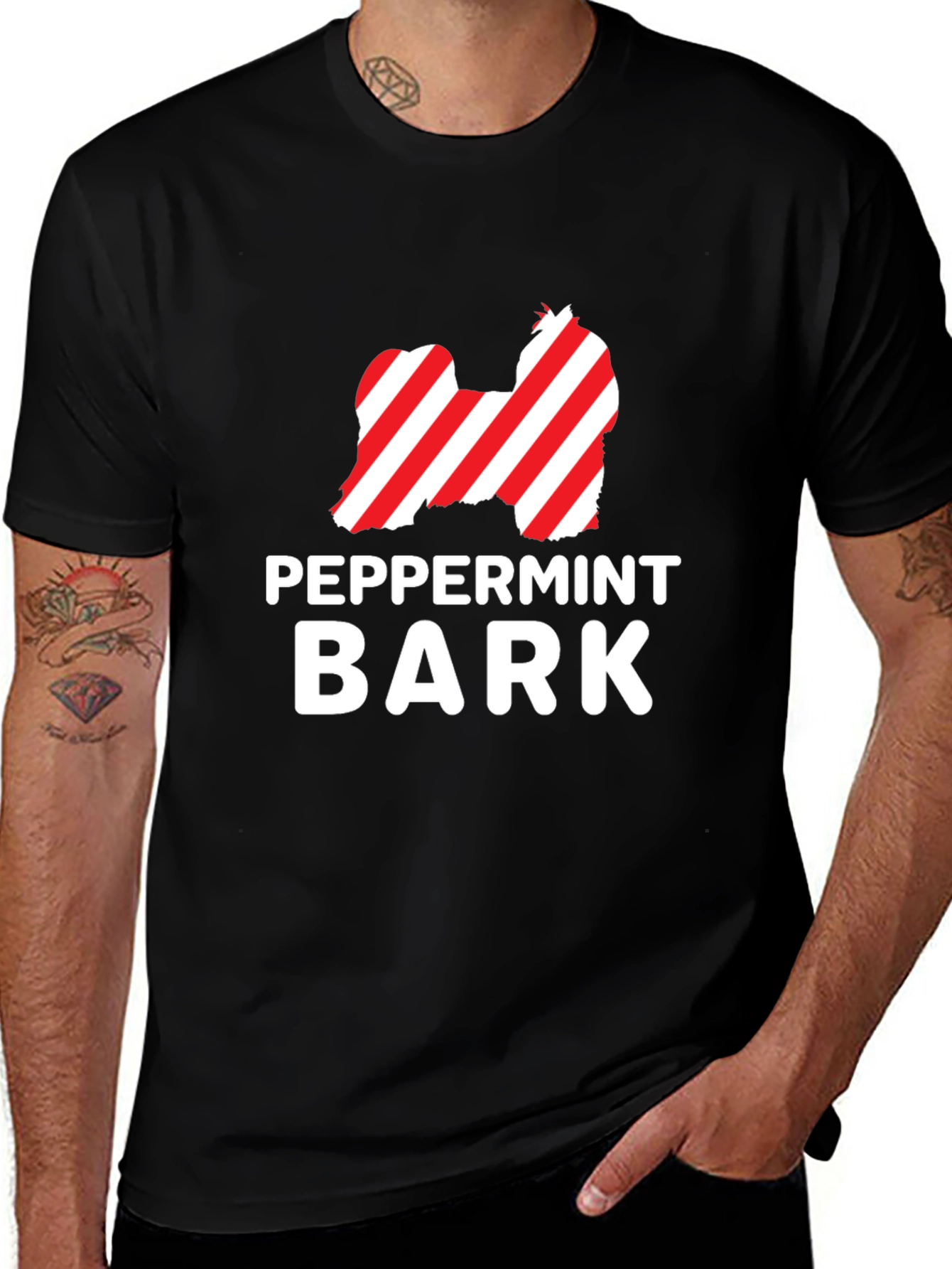 Peppermint Bark Dog Graphic Tee