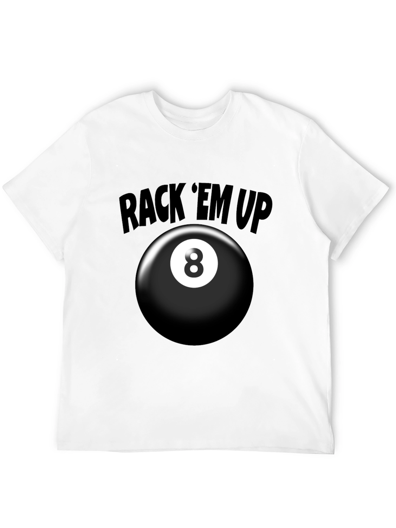 Rack Em Up 8 Ball Graphic T-Shirt