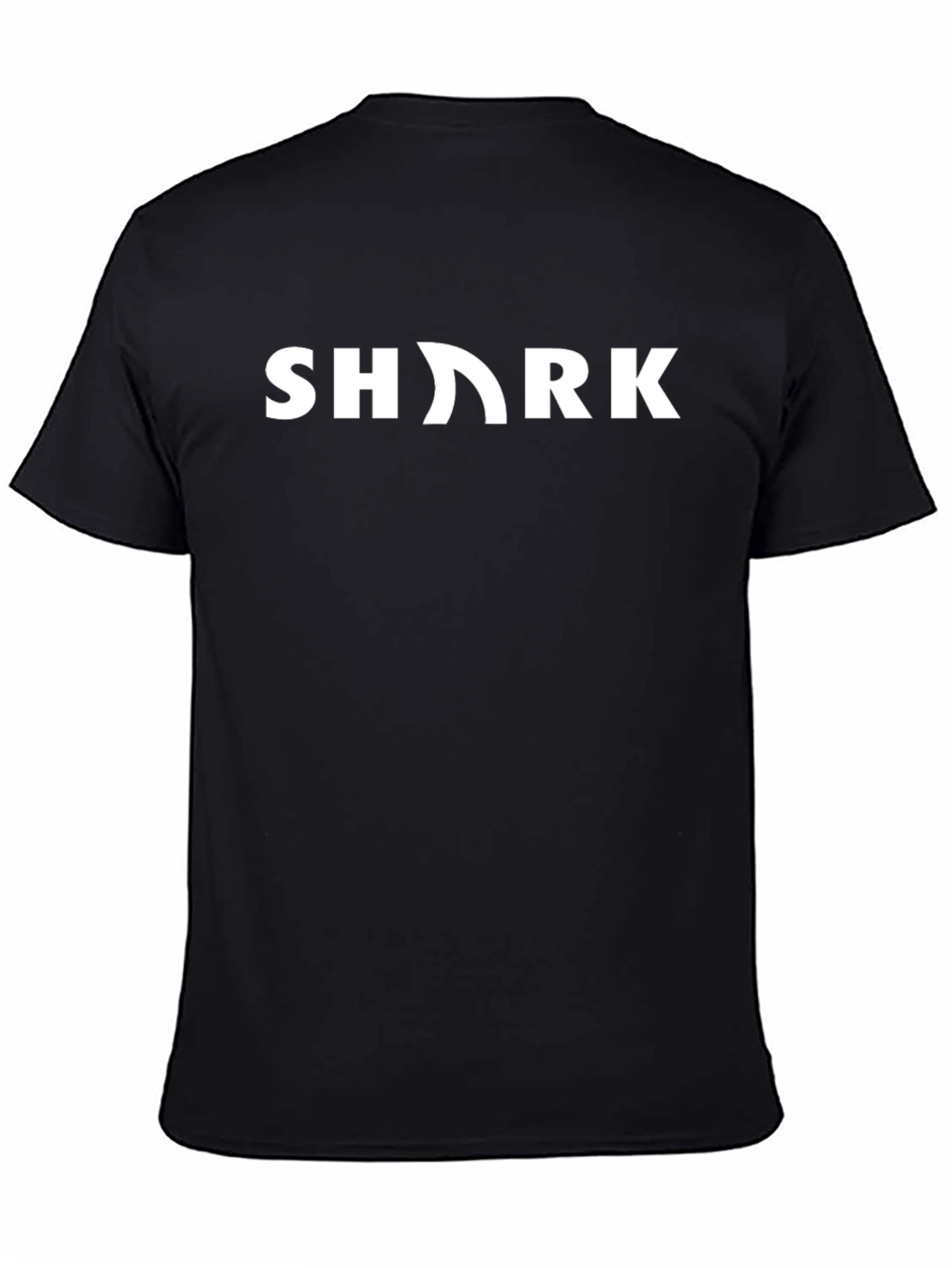 Shark Graphic Tee - Black Cotton T-Shirt