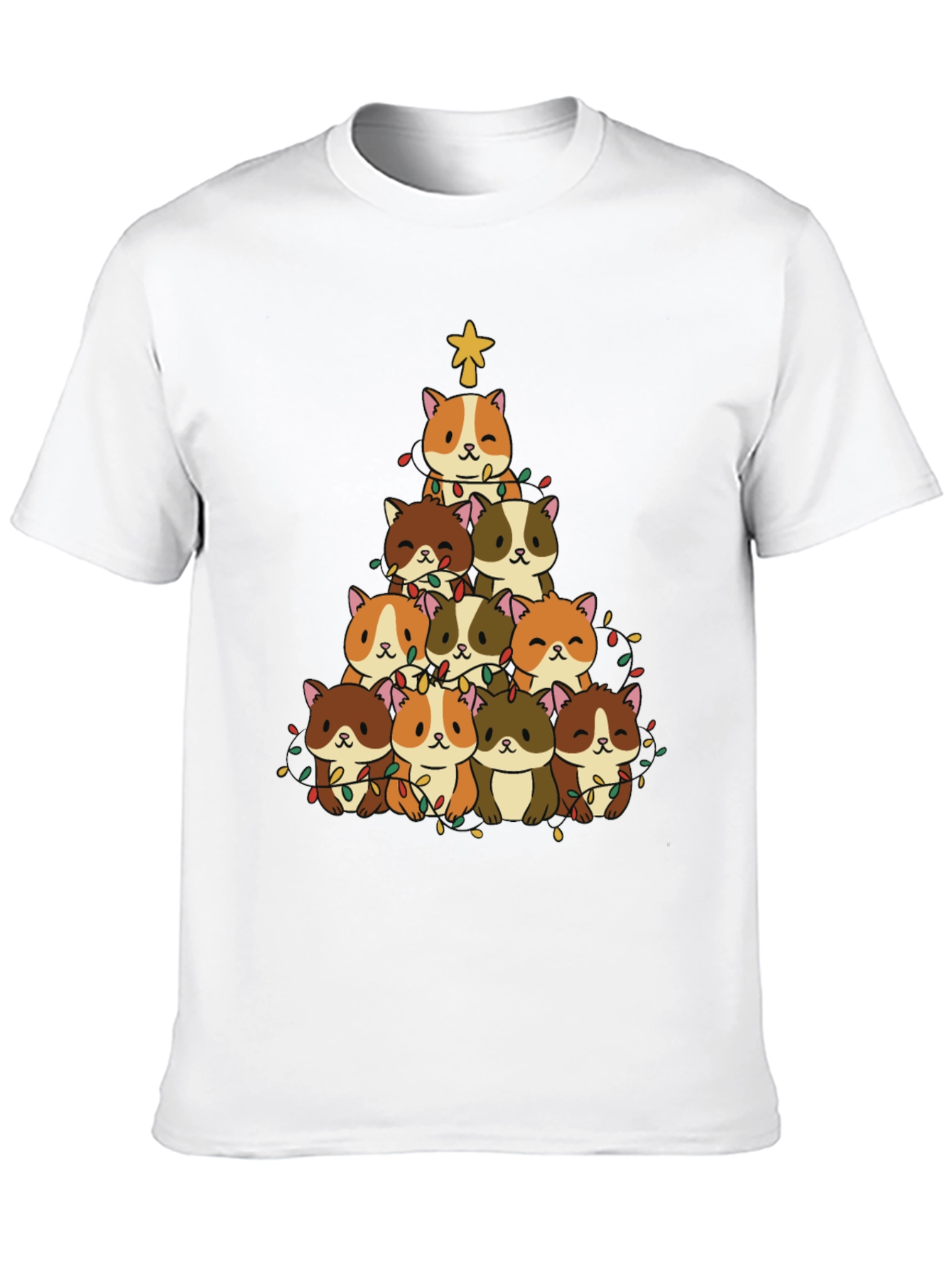 Cute Hamster Christmas Tree T-Shirt