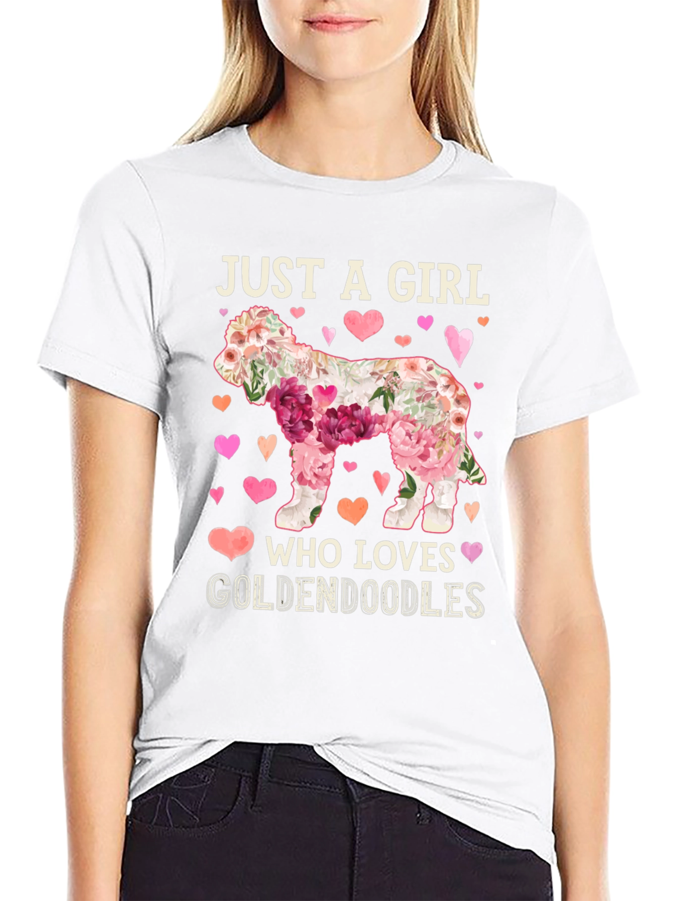 Just A Girl Who Loves Goldendoodles T-Shirt
