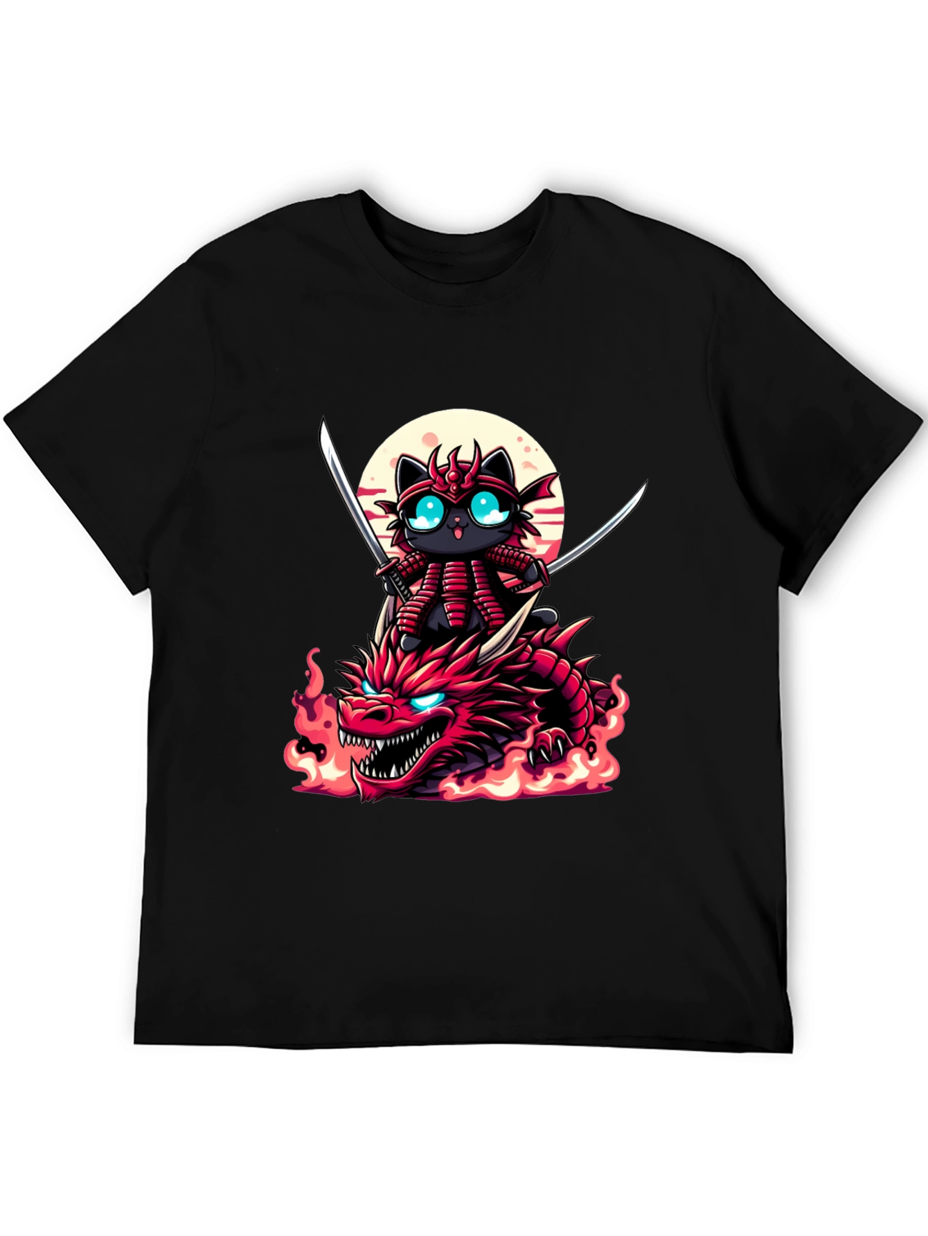 Samurai Cat Dragon T-Shirt