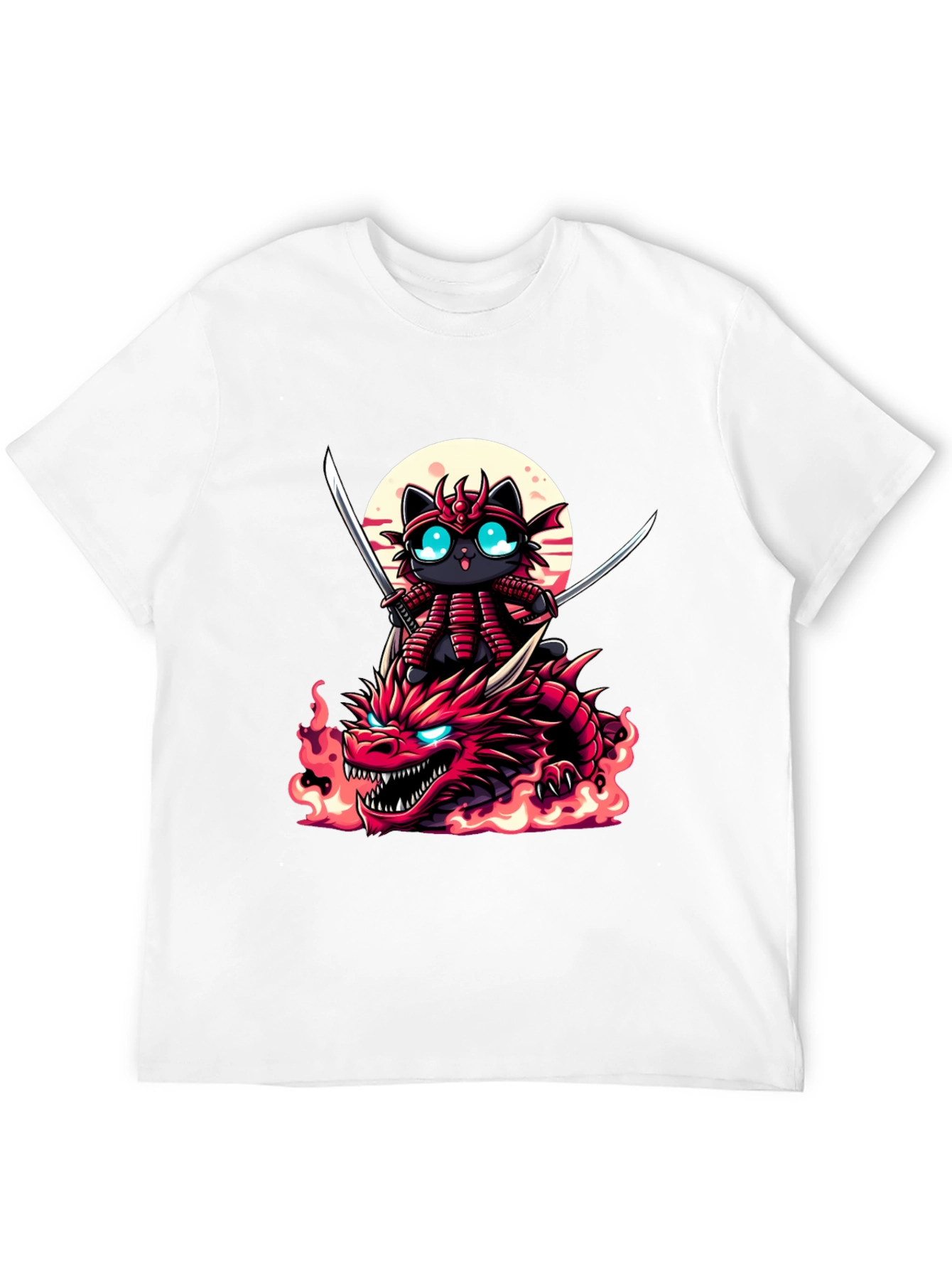Samurai Cat Dragon T-Shirt