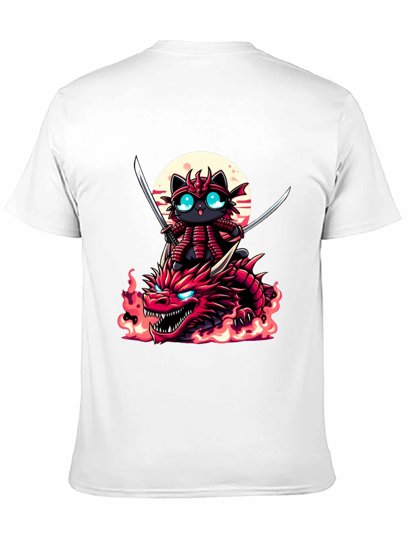 Samurai Cat Dragon T-Shirt