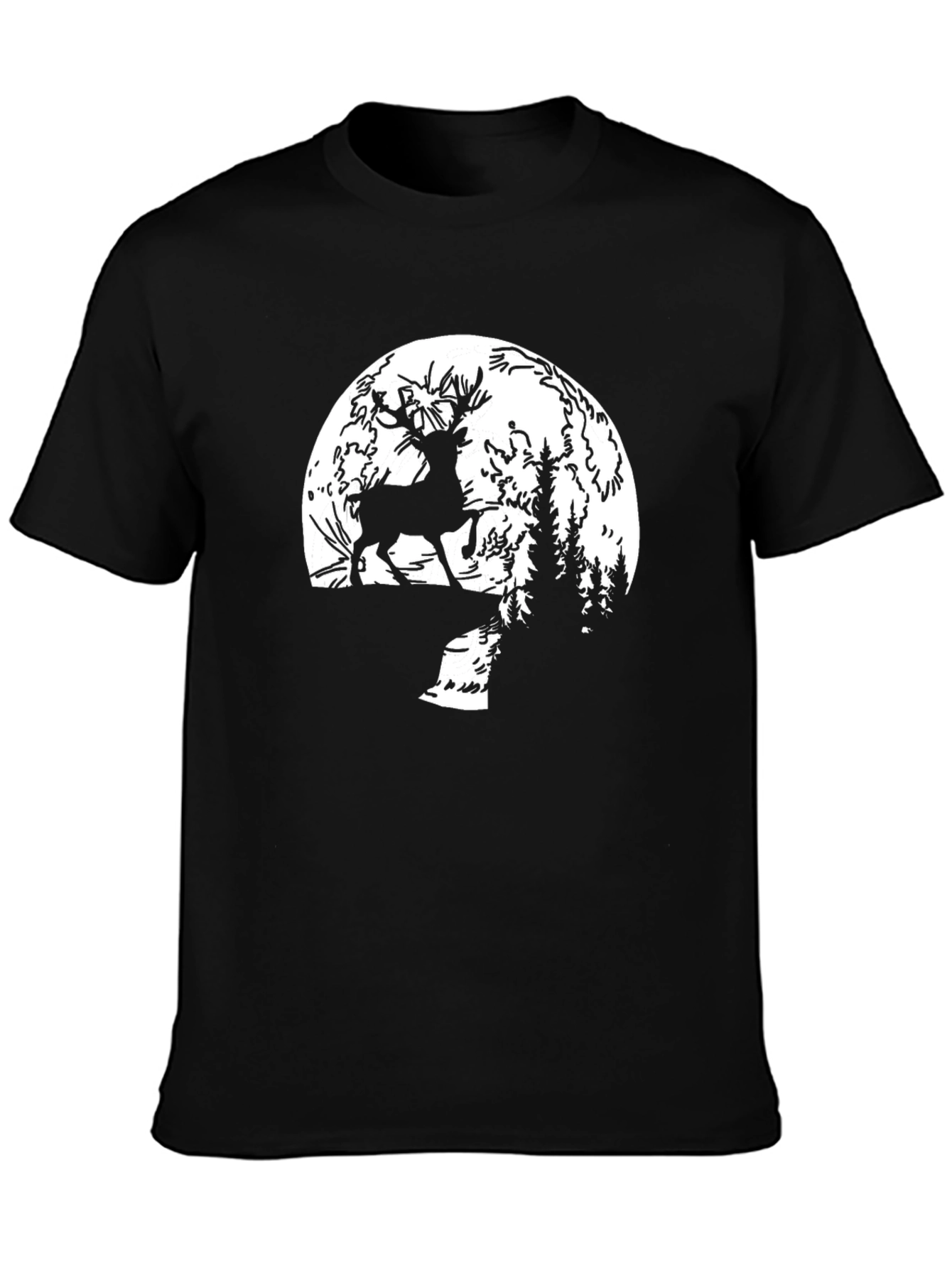 Deer Silhouette Graphic Tee
