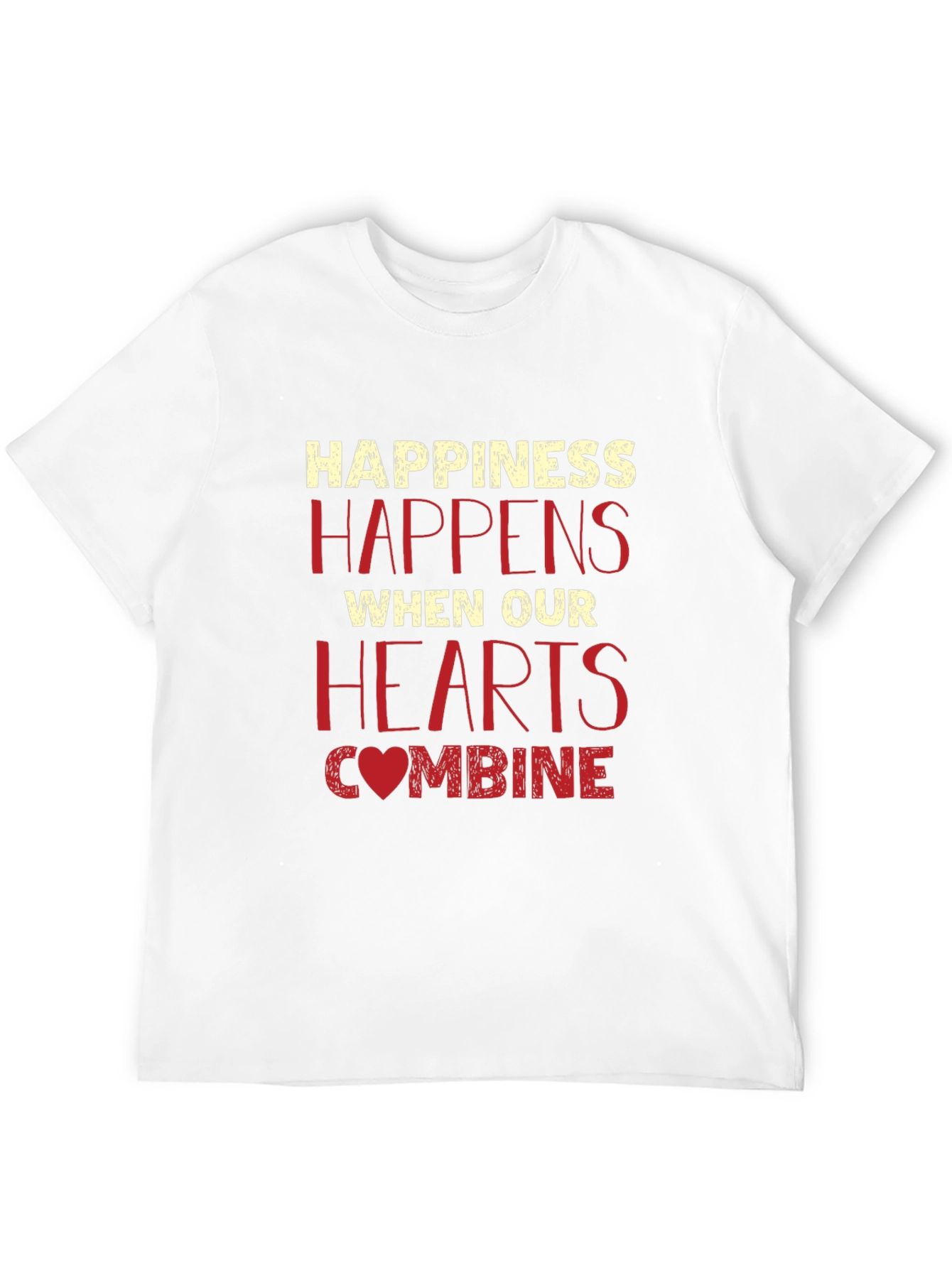 Happiness Happens Heart Graphic Tee
