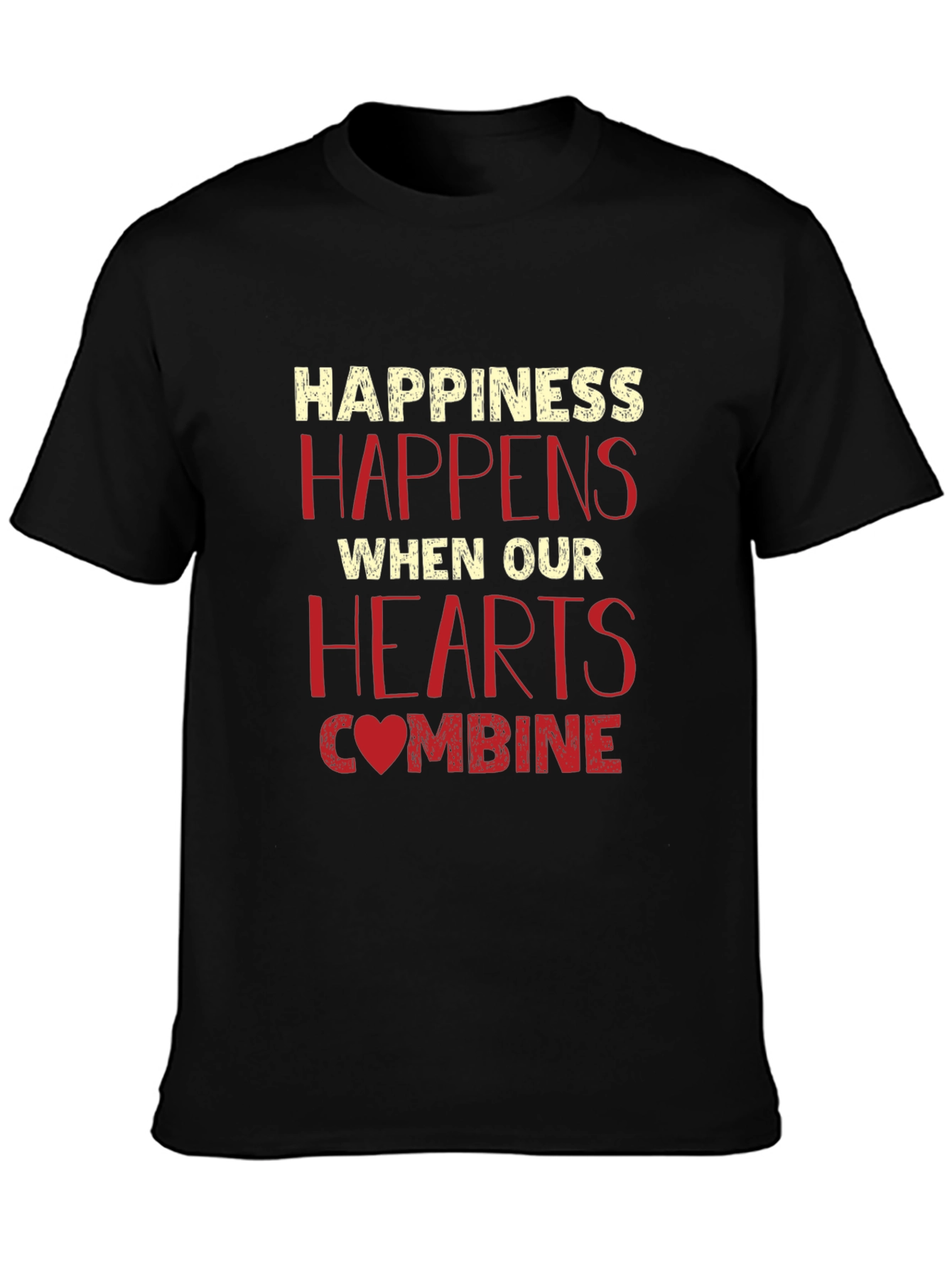 Happiness Happens Heart Graphic Tee