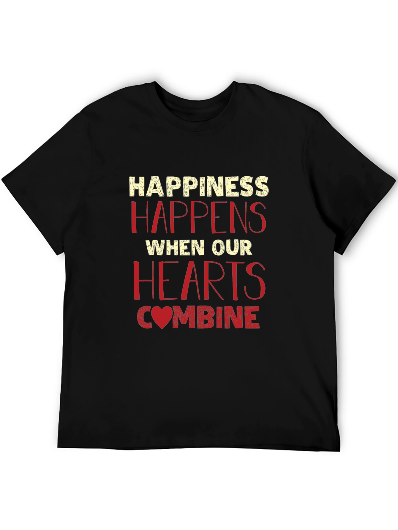 Happiness Happens Heart Graphic Tee