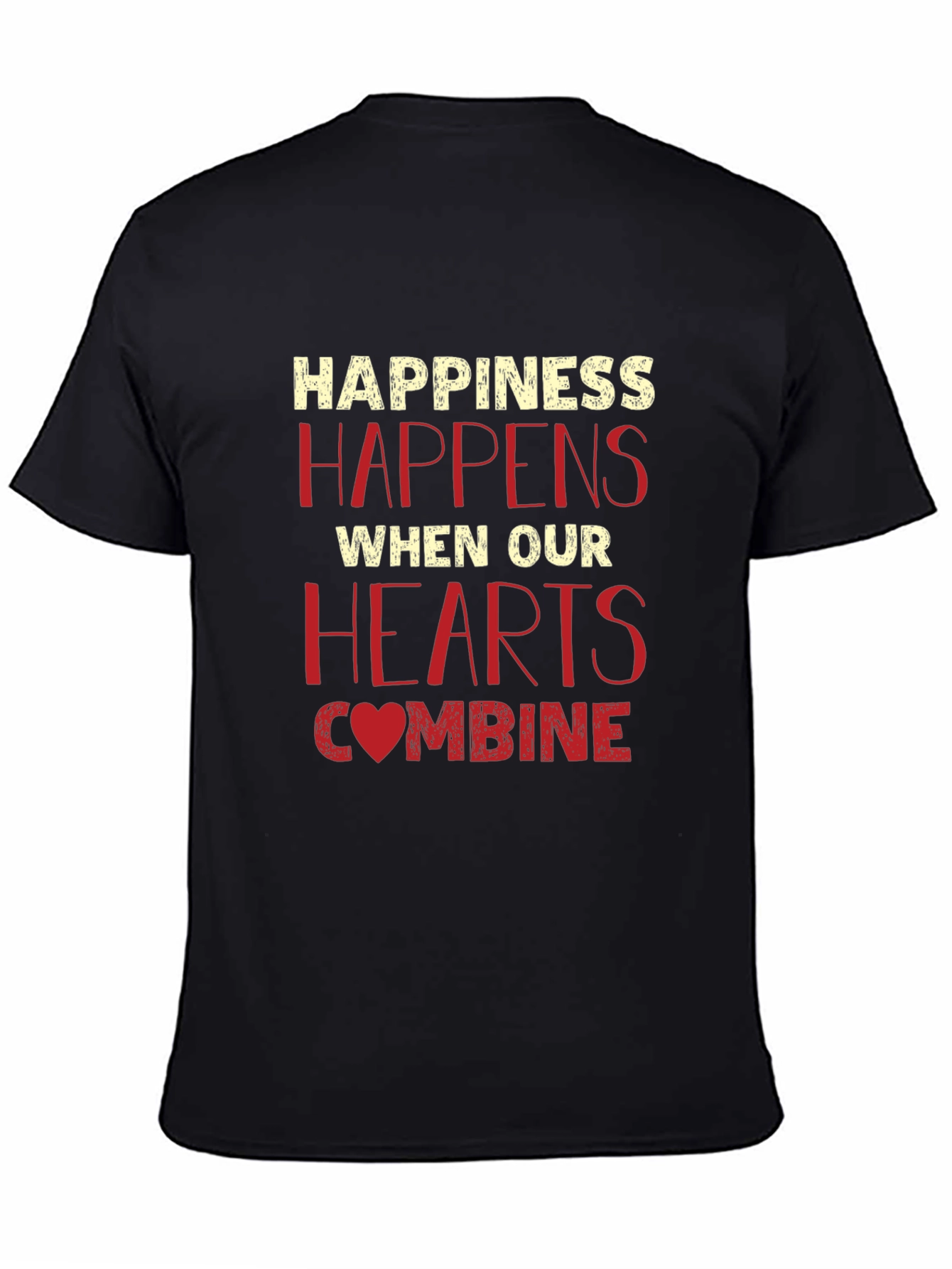 Happiness Happens Heart Graphic Tee