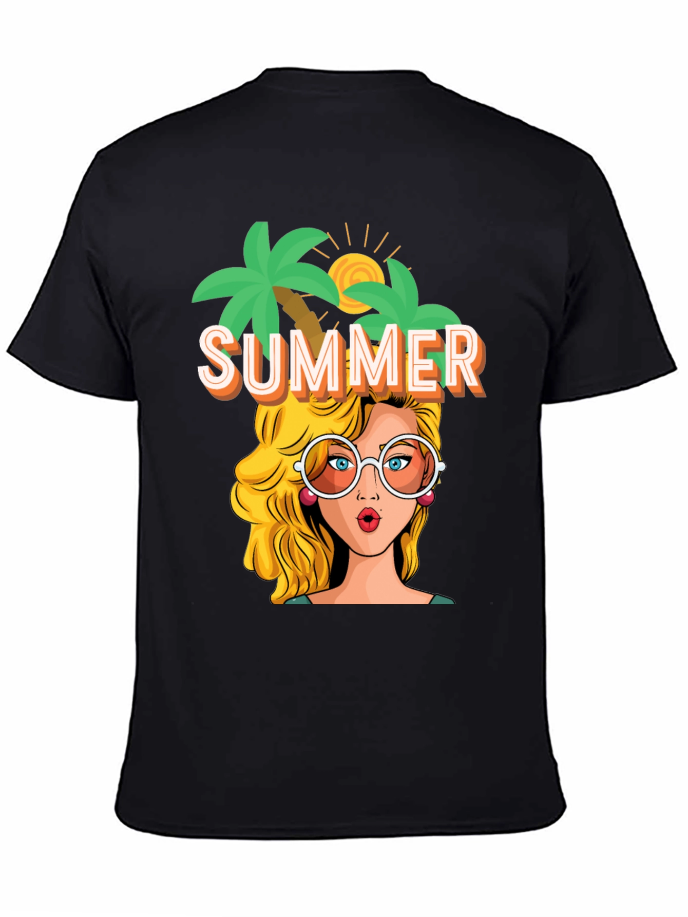 Summer T-Shirt Pop Art Graphic Tee Vacation Vibes