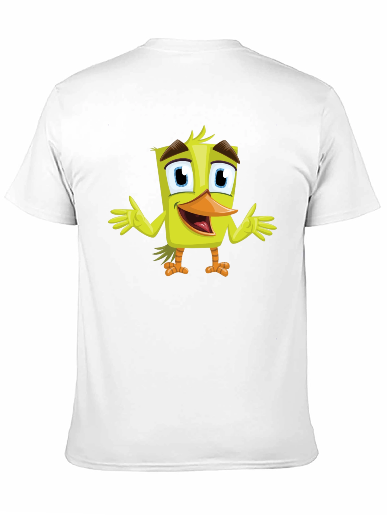 Cartoon Duck Graphic Tee - Black Unisex T-Shirt