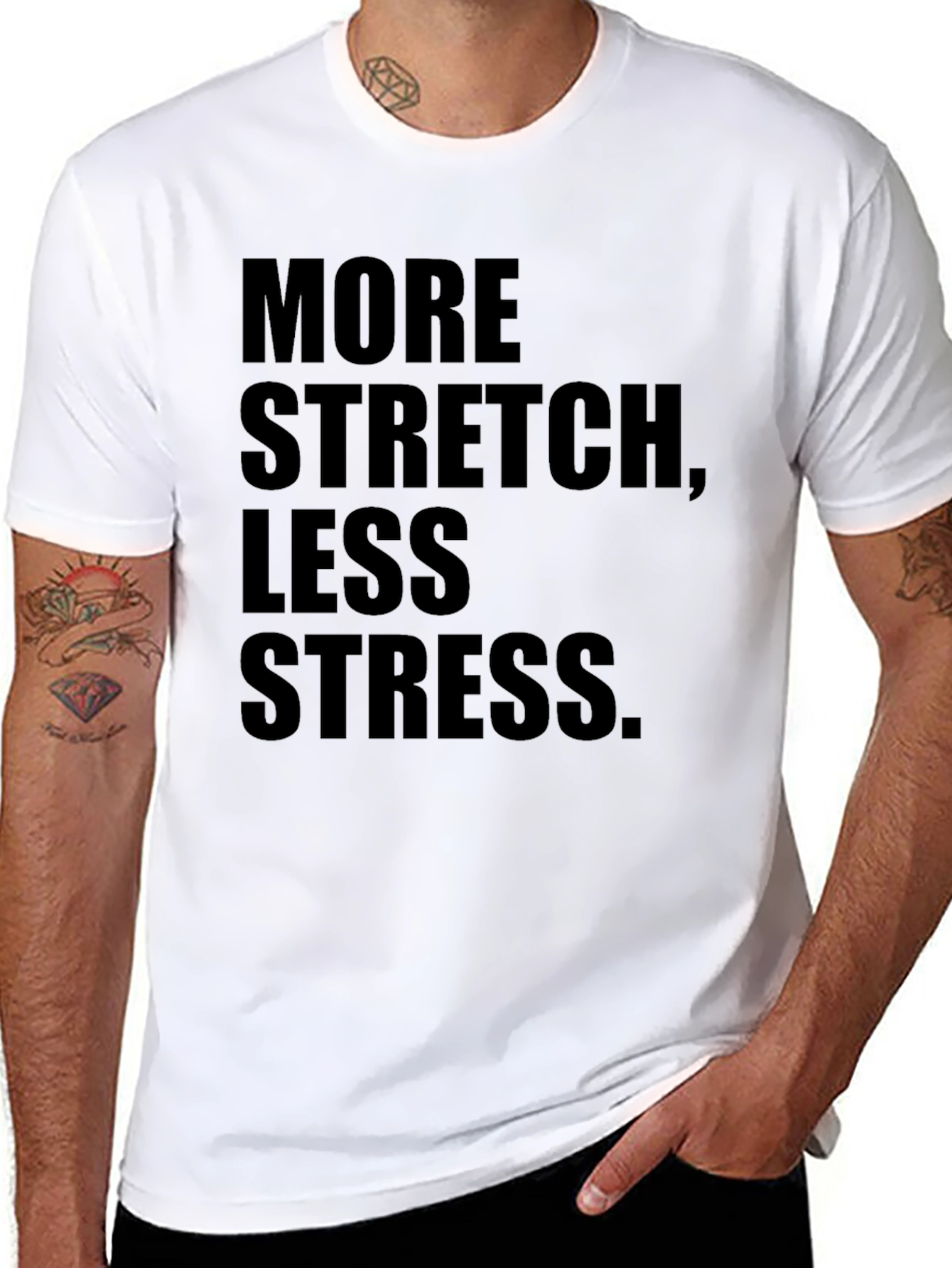 More Stretch Less Stress Graphic Tee