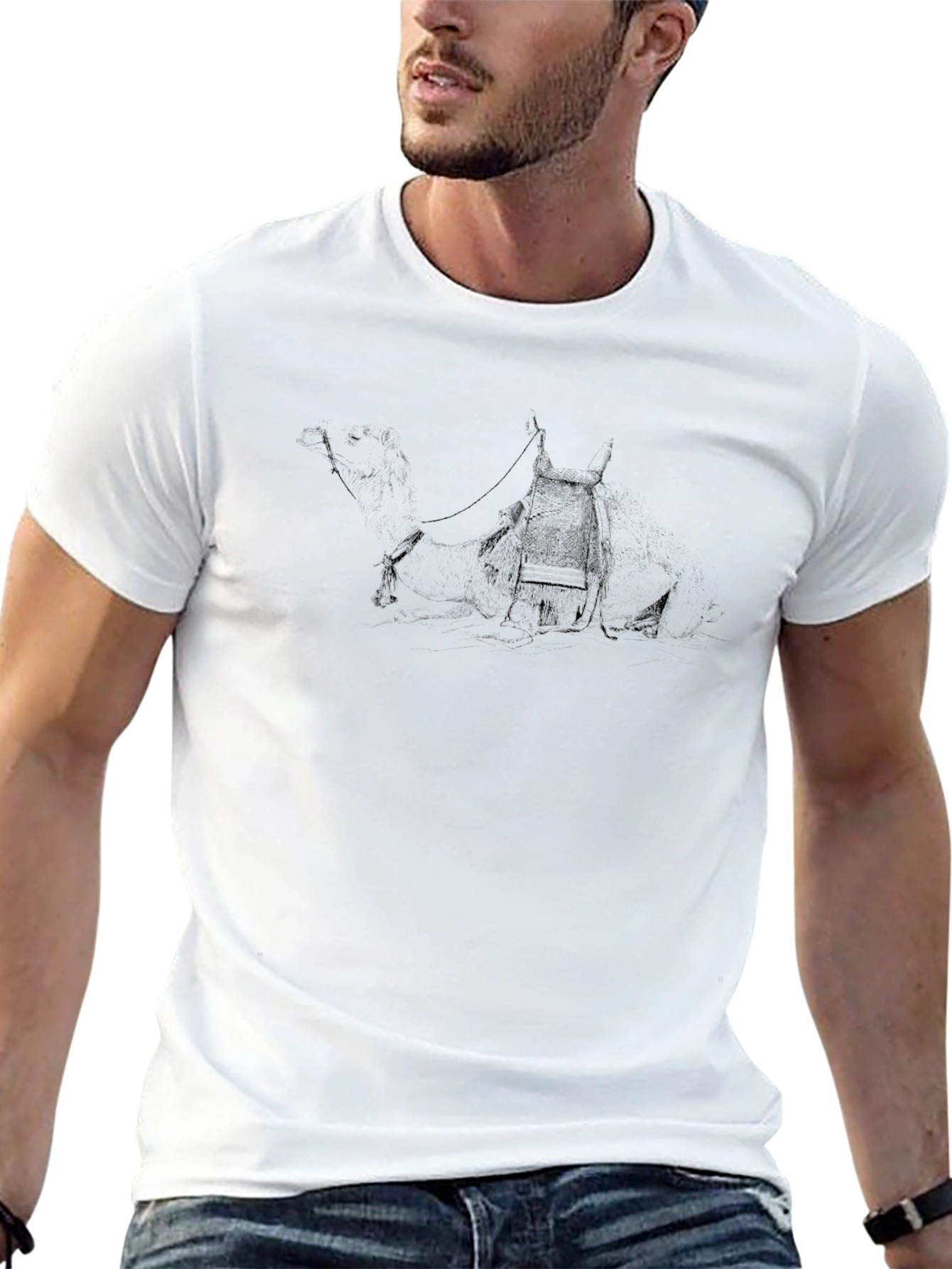 Mens Black Graphic T-Shirt