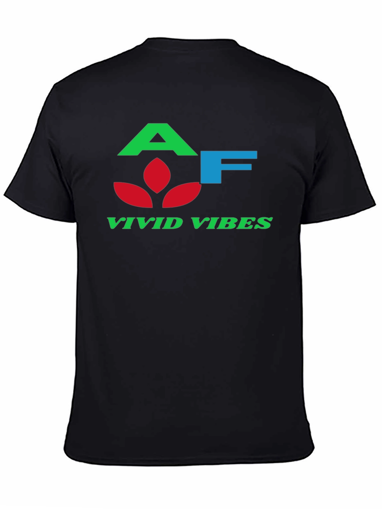 Vivid Vibes Black T-Shirt