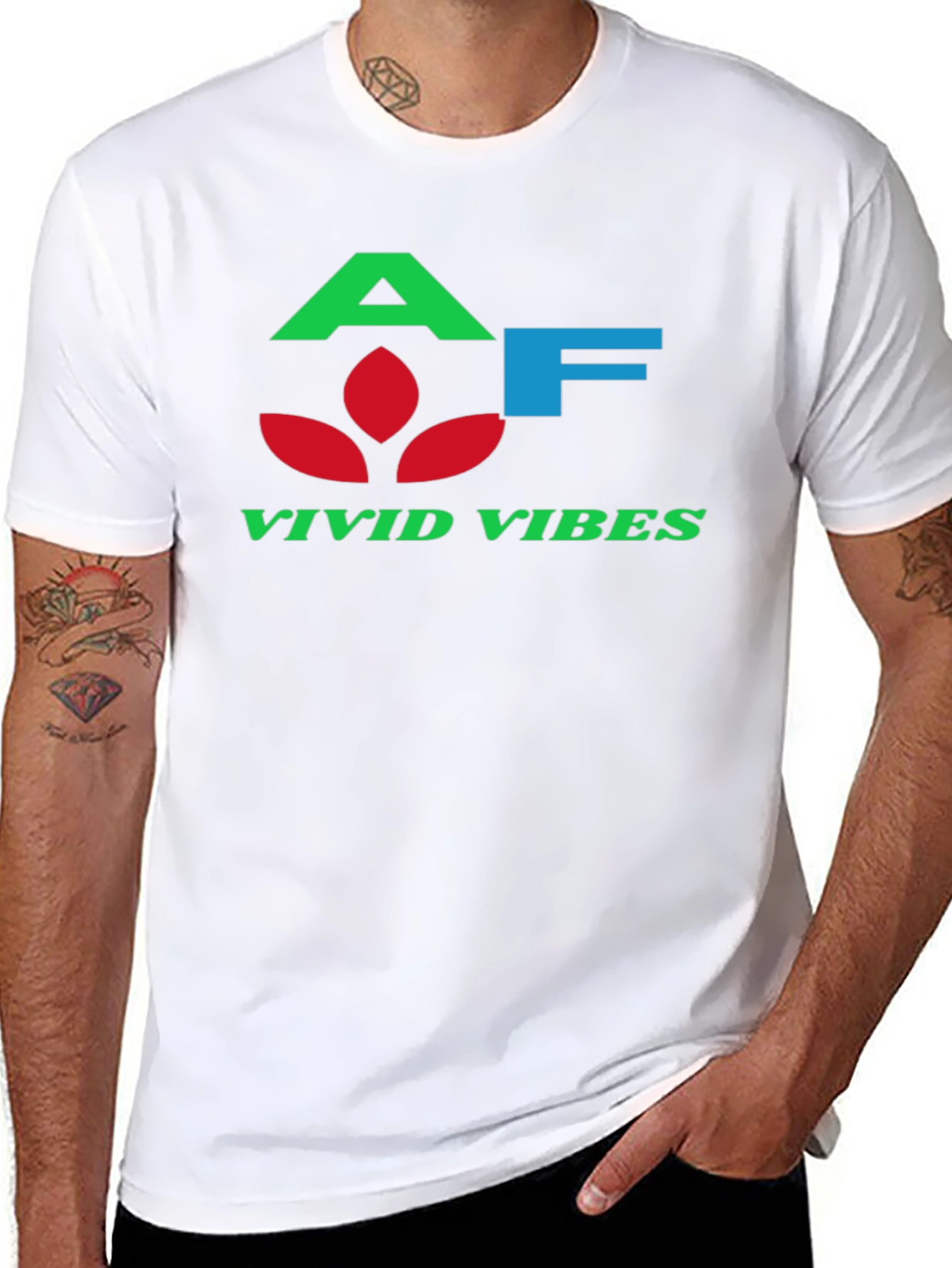 Vivid Vibes Black T-Shirt