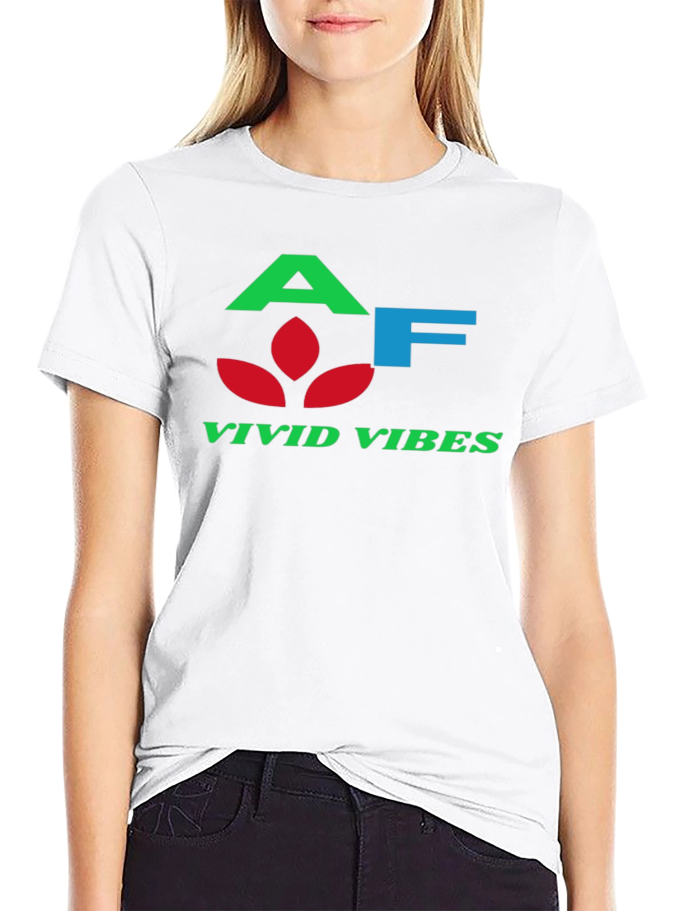 Vivid Vibes Black T-Shirt