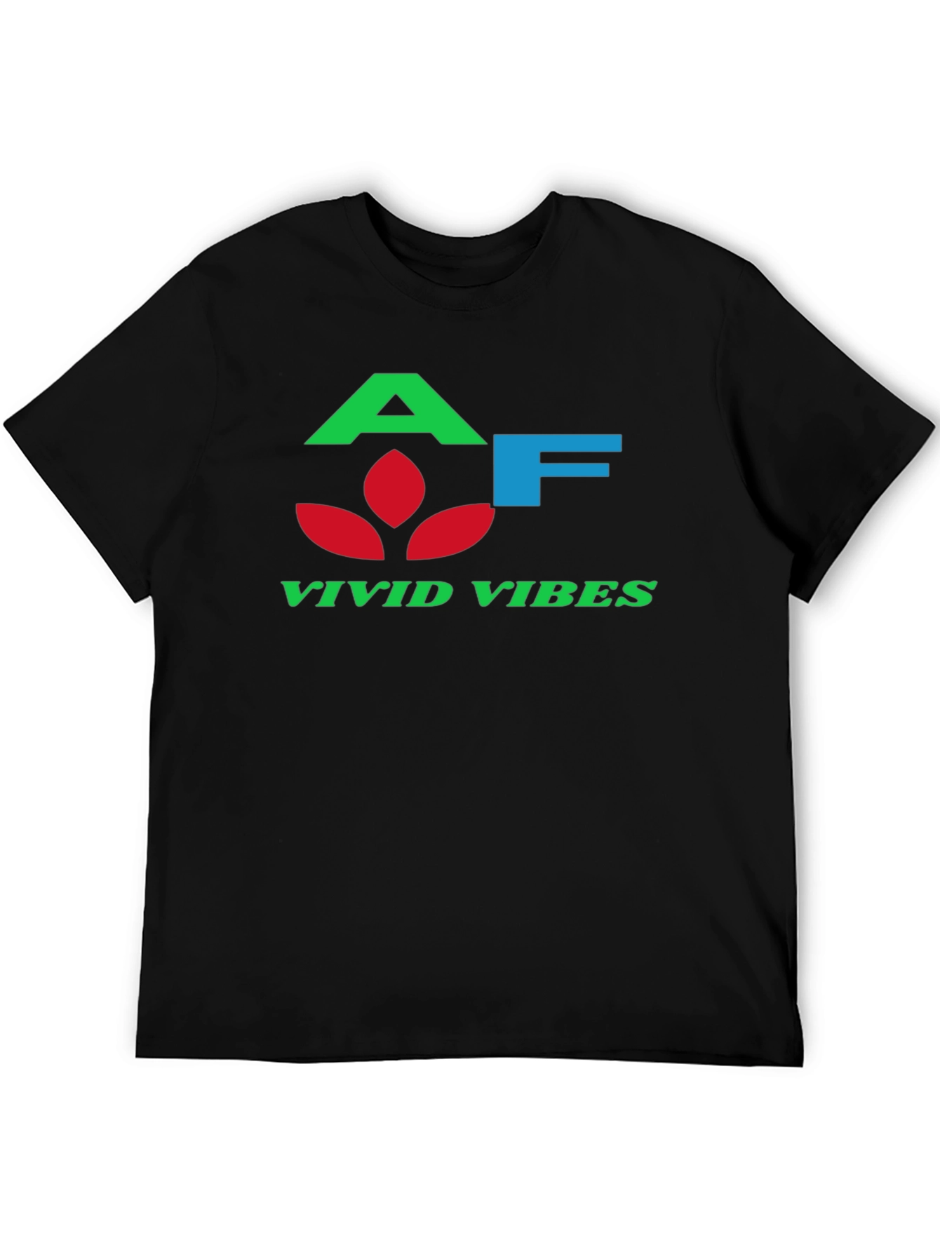 Vivid Vibes Black T-Shirt