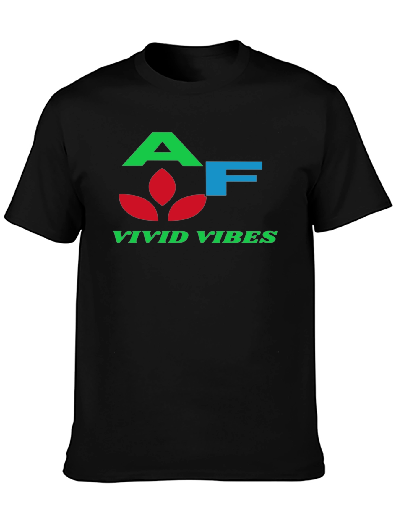Vivid Vibes Black T-Shirt