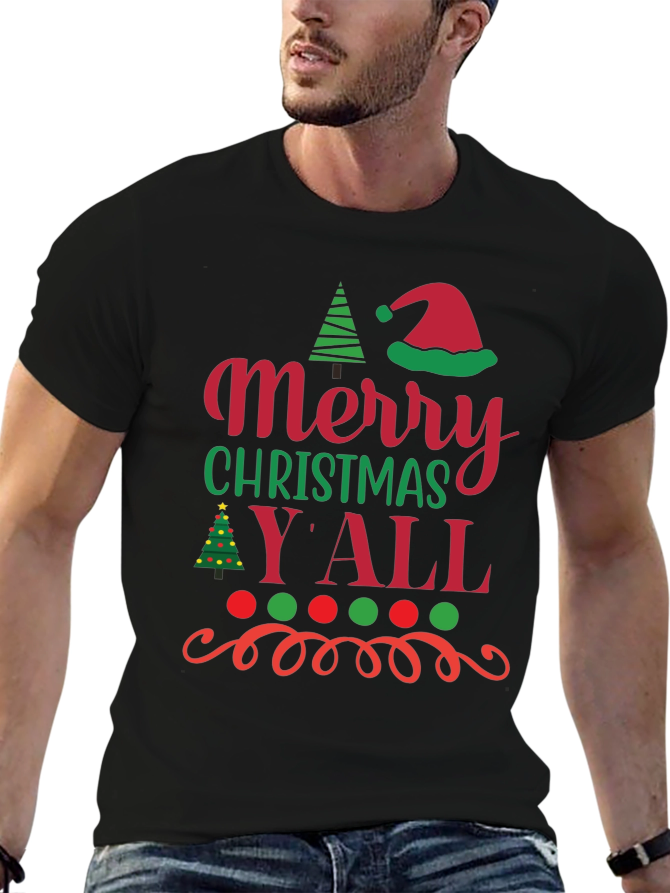 Merry Christmas Yall Holiday T-Shirt