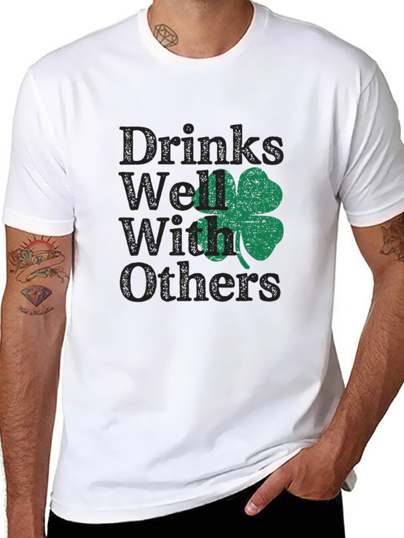 Drinks Well With Others St. Patricks Day T-Shirt
