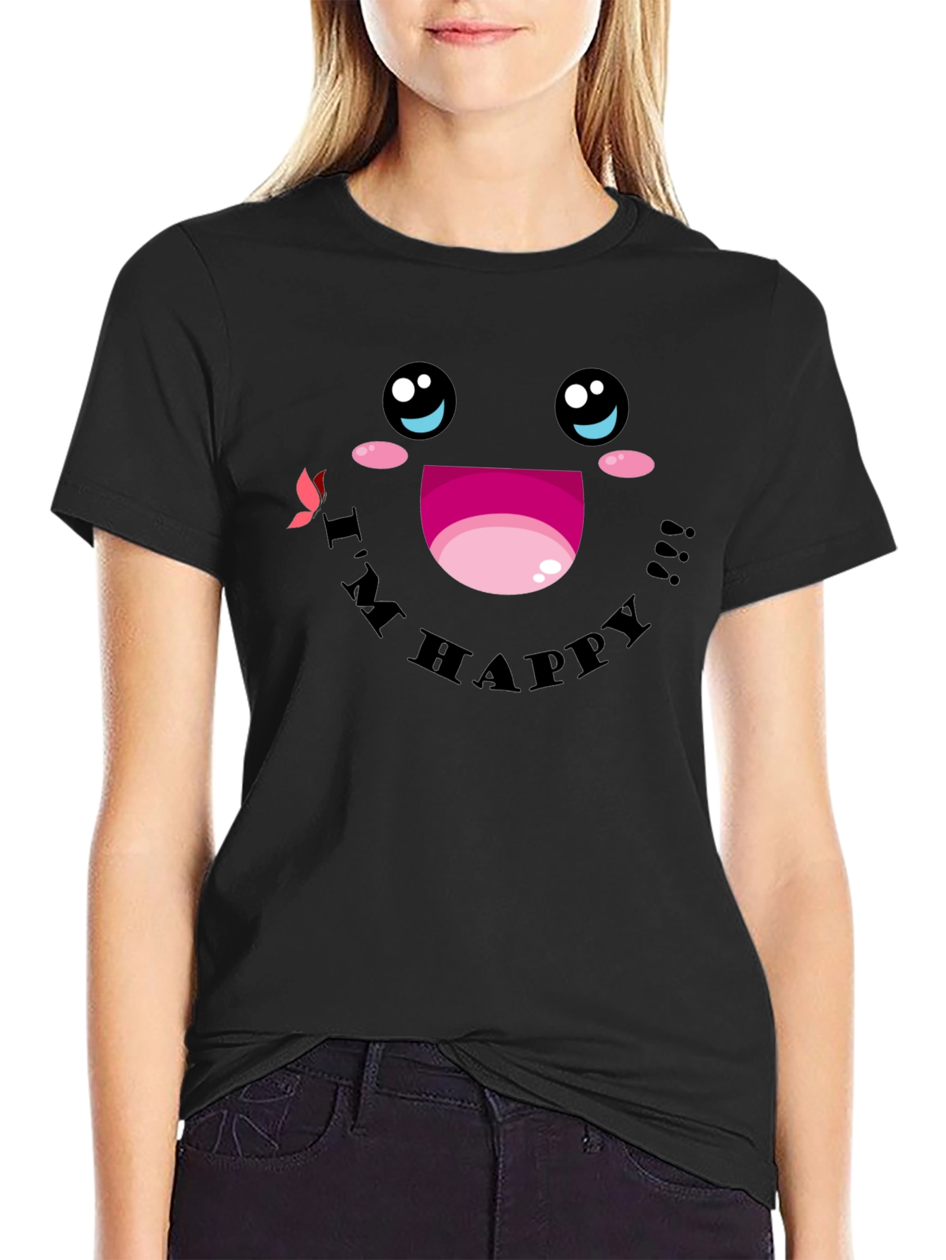 Im Happy Graphic T-Shirt - Cute Kawaii Style