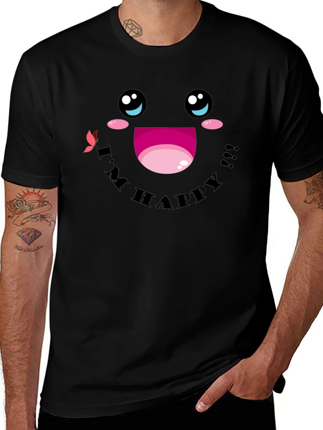 Im Happy Graphic T-Shirt - Cute Kawaii Style