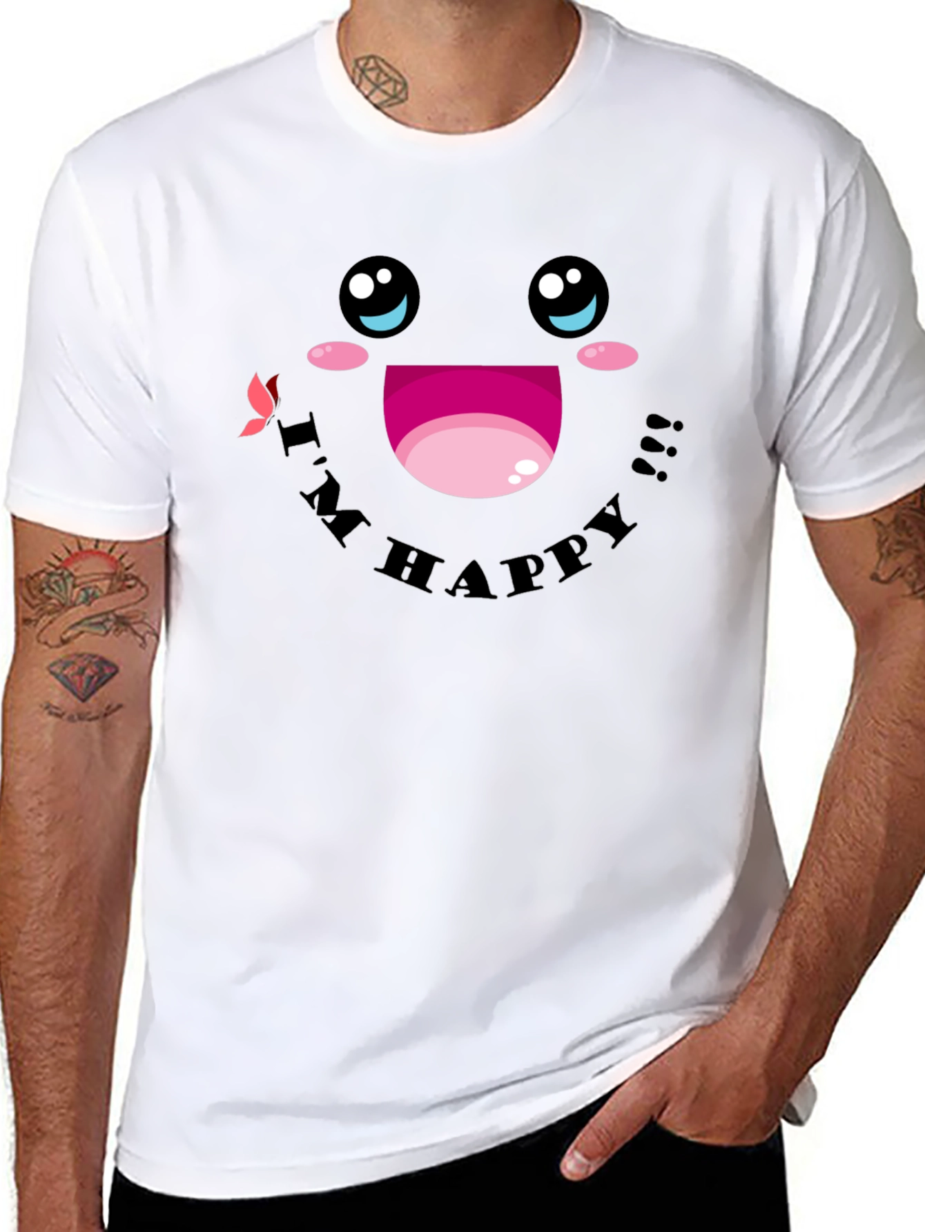Im Happy Graphic T-Shirt - Cute Kawaii Style